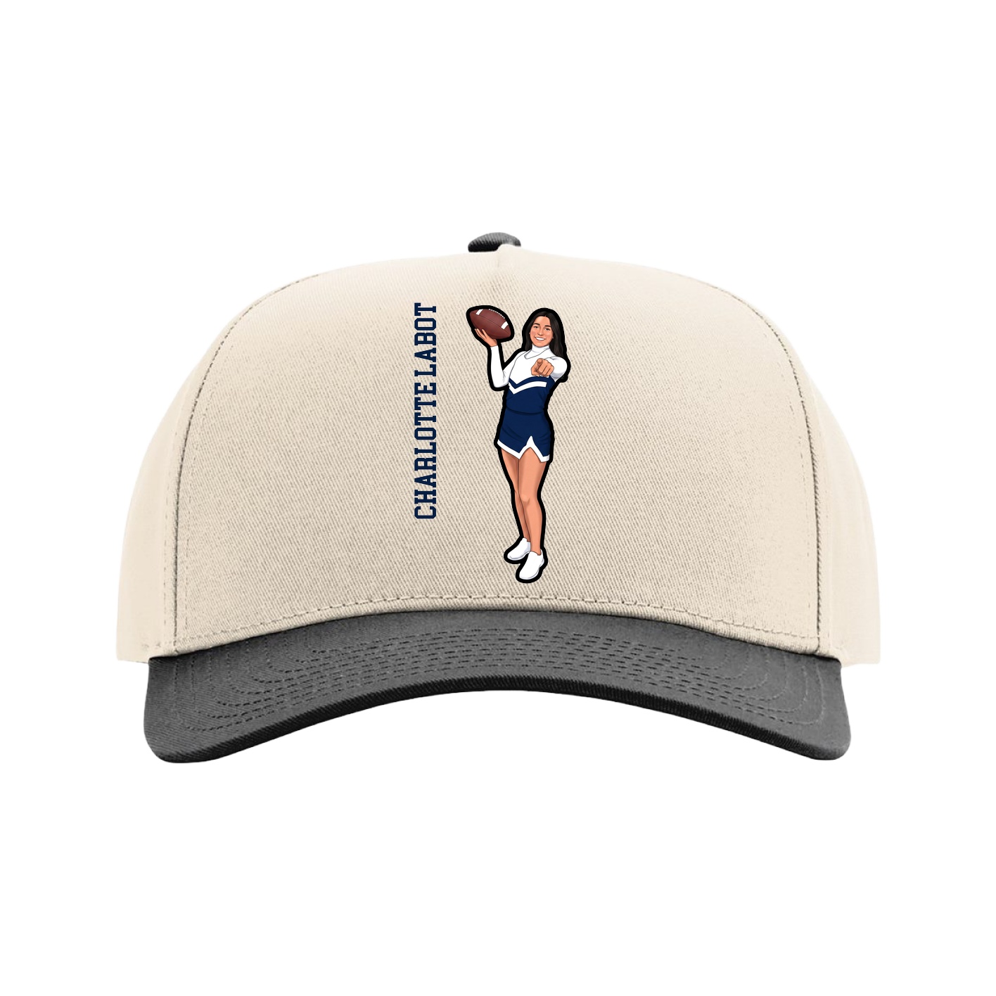 Full Fabric Five-Panel Champ Cap