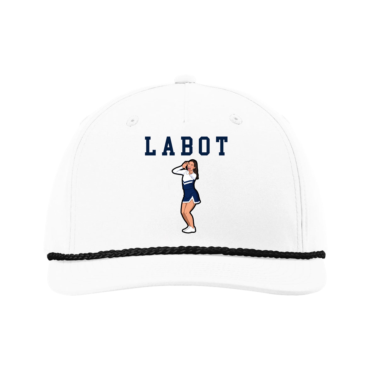 Five-Panel Classic Rope Cap — Shirsey in White