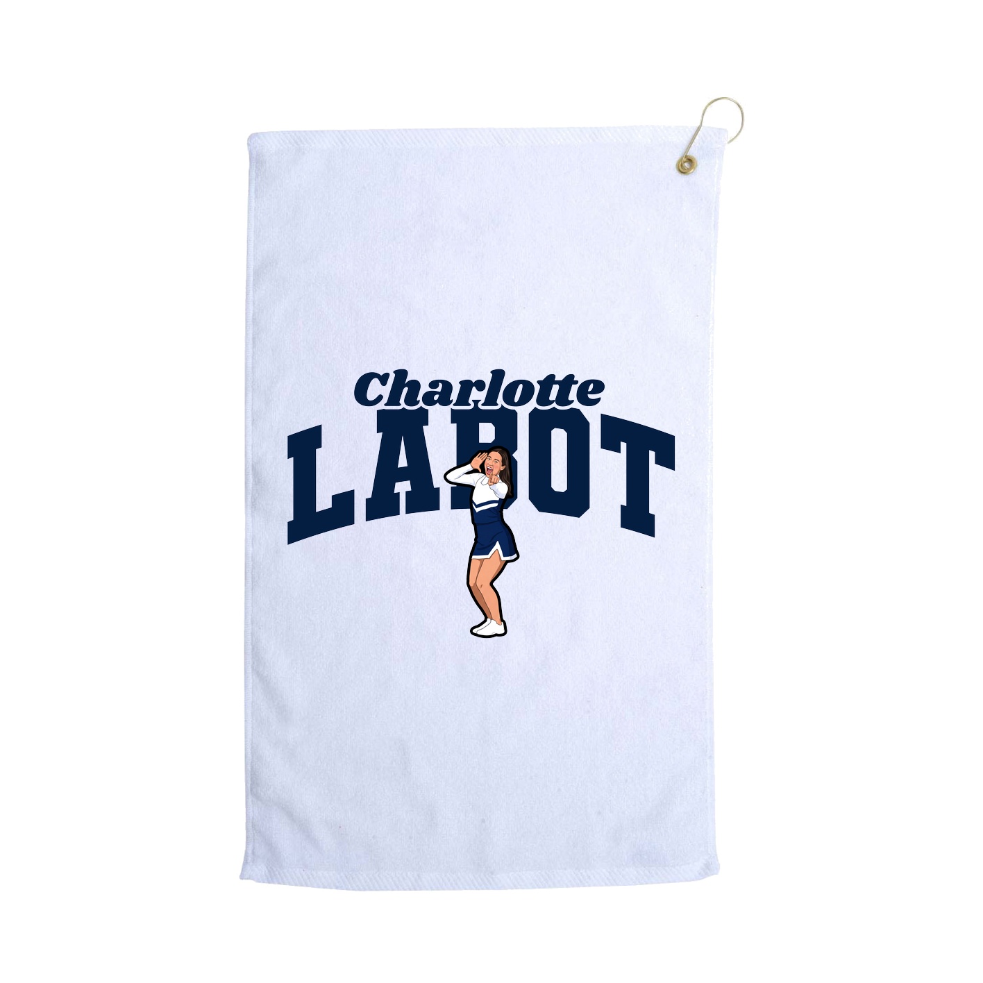 Golf Towel — Signature Arch in White