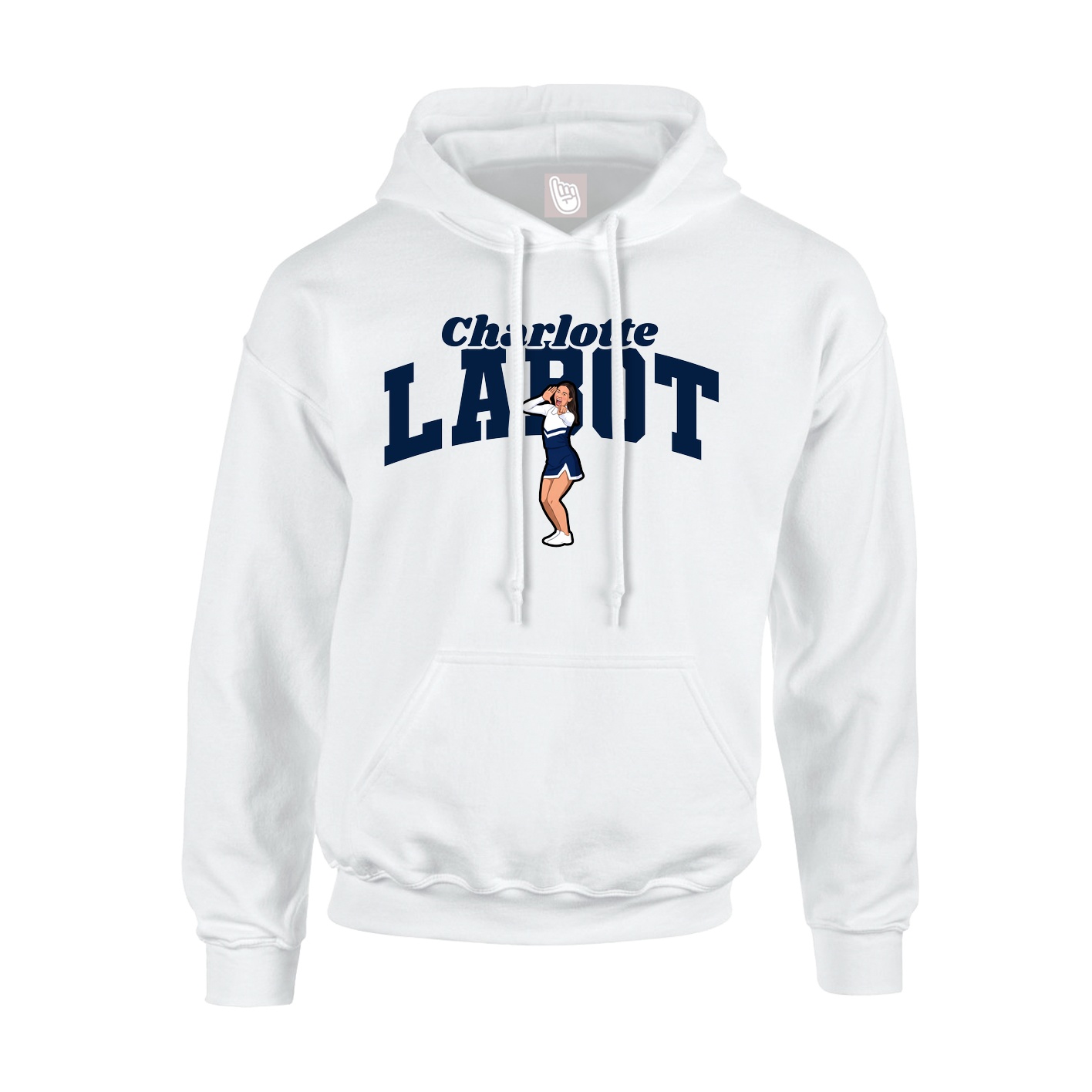 Hoodie — Signature Arch in White