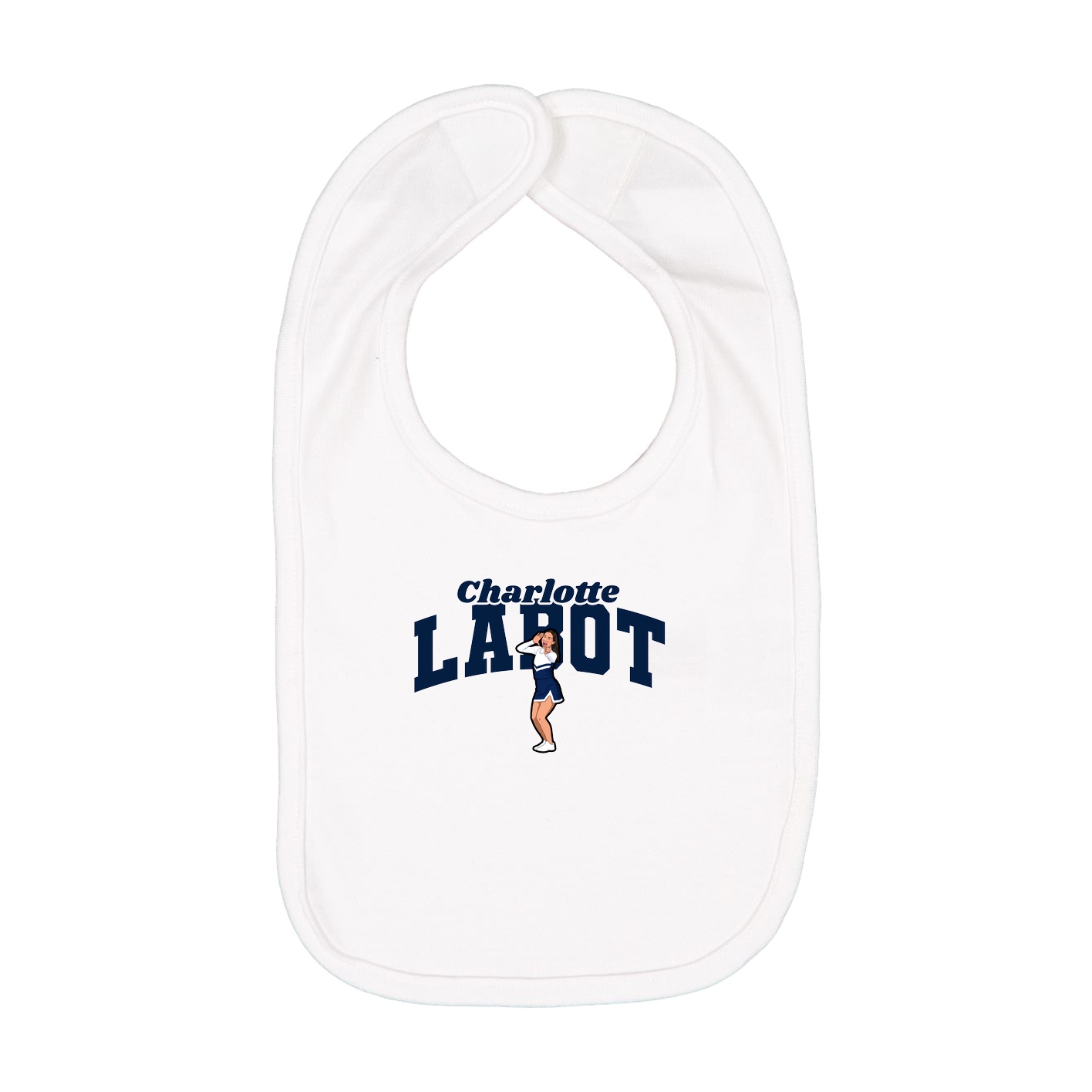 Infant Bib — Signature Arch in White