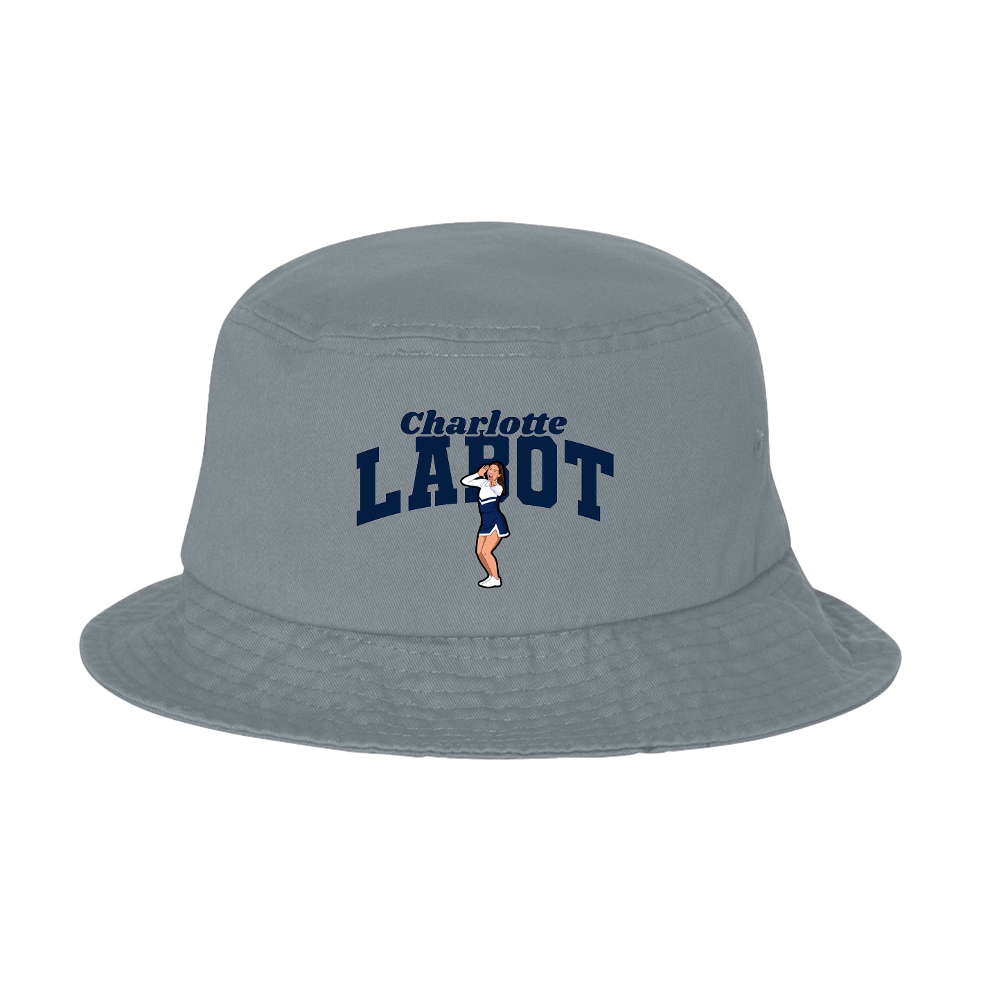 Bucket Cap — Signature Arch in Grey