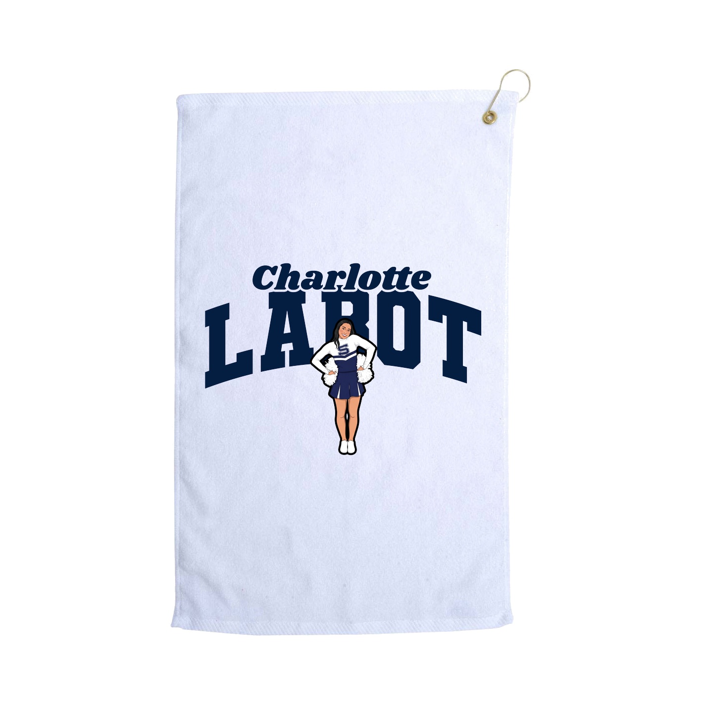 Golf Towel — Signature Arch in White