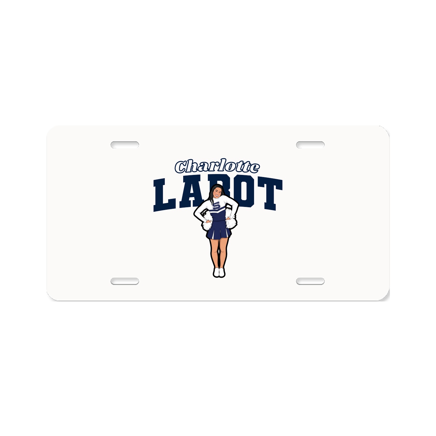 License Plate — Name Arch in Classic