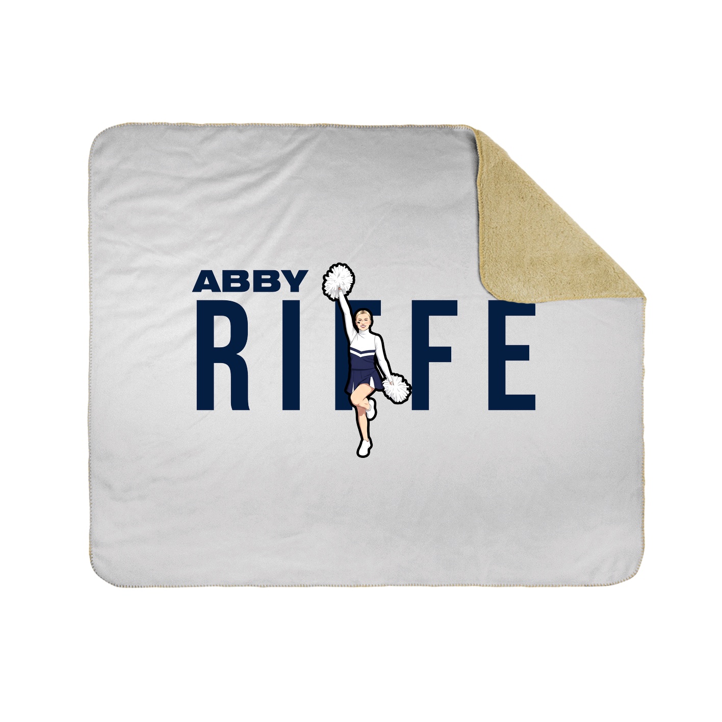 Throw Blanket — Player Name in White