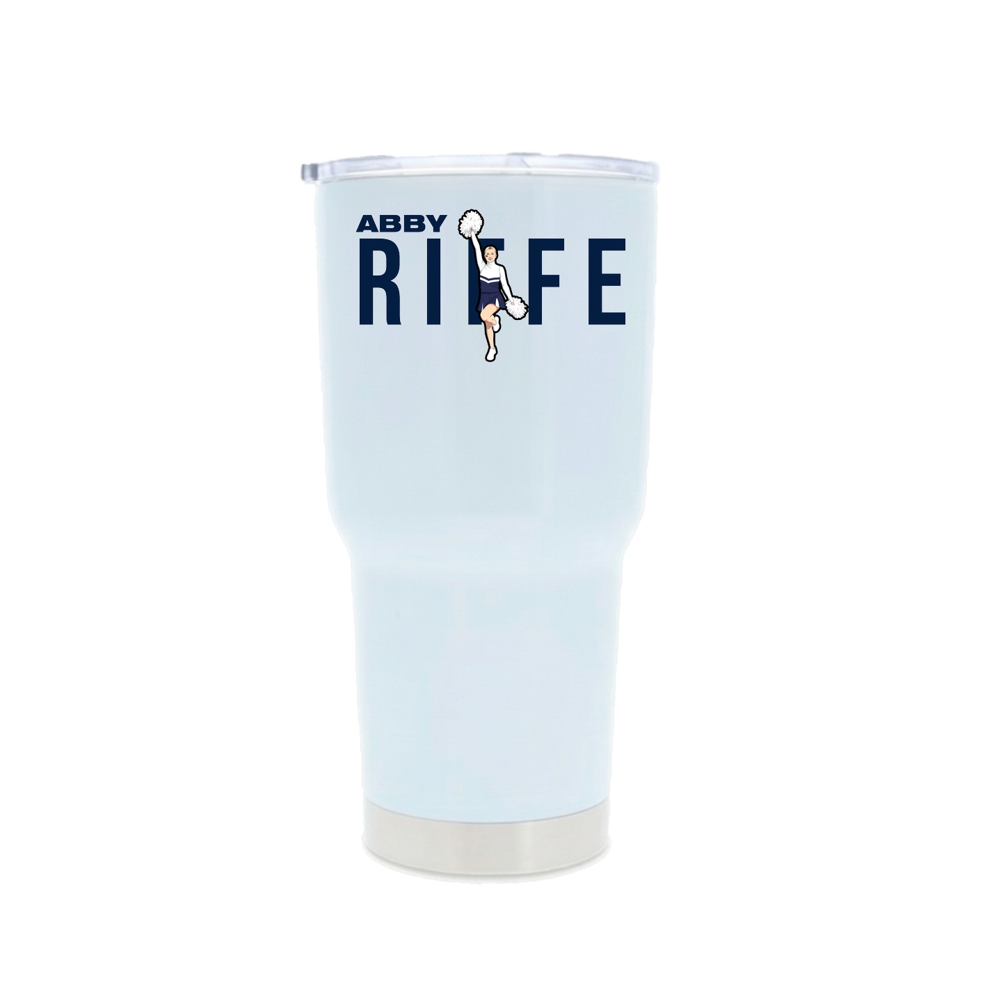 30oz Stainless Steel Tumbler — Player Name in White