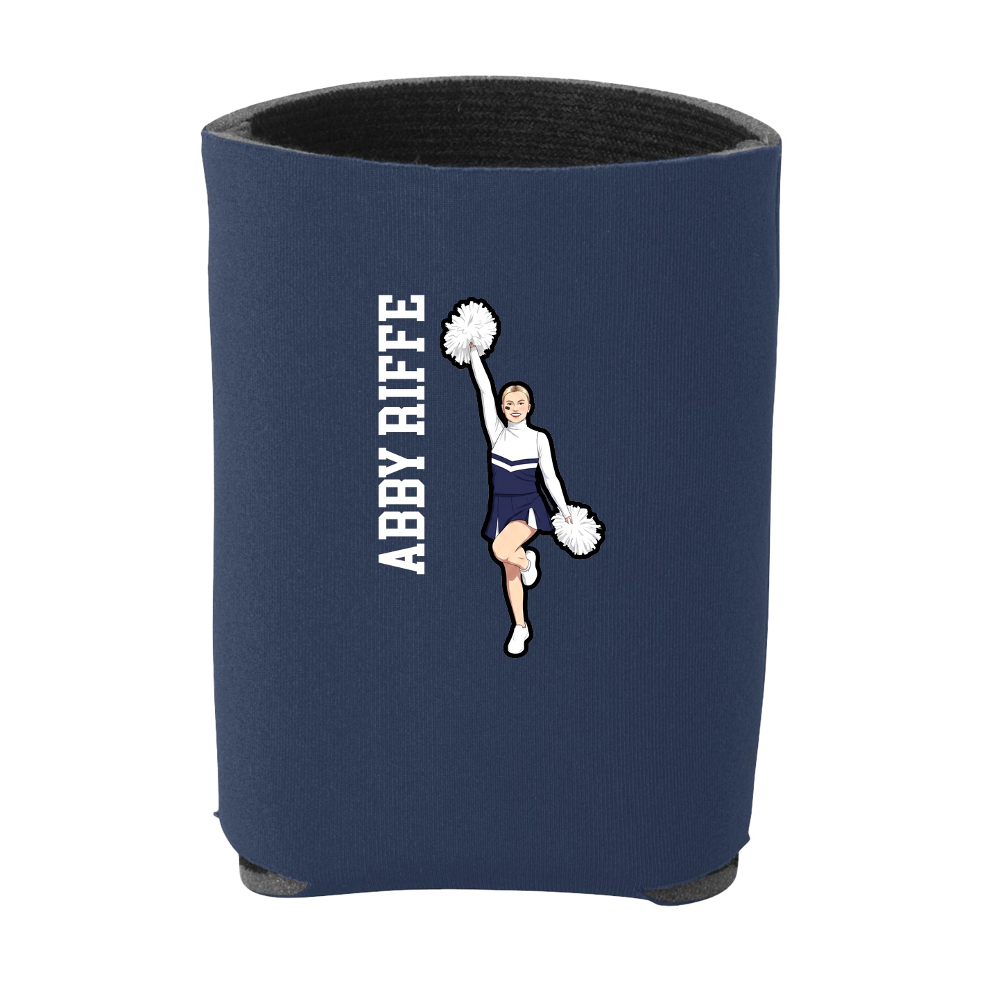 Can Holder — Name Vertical in Navy