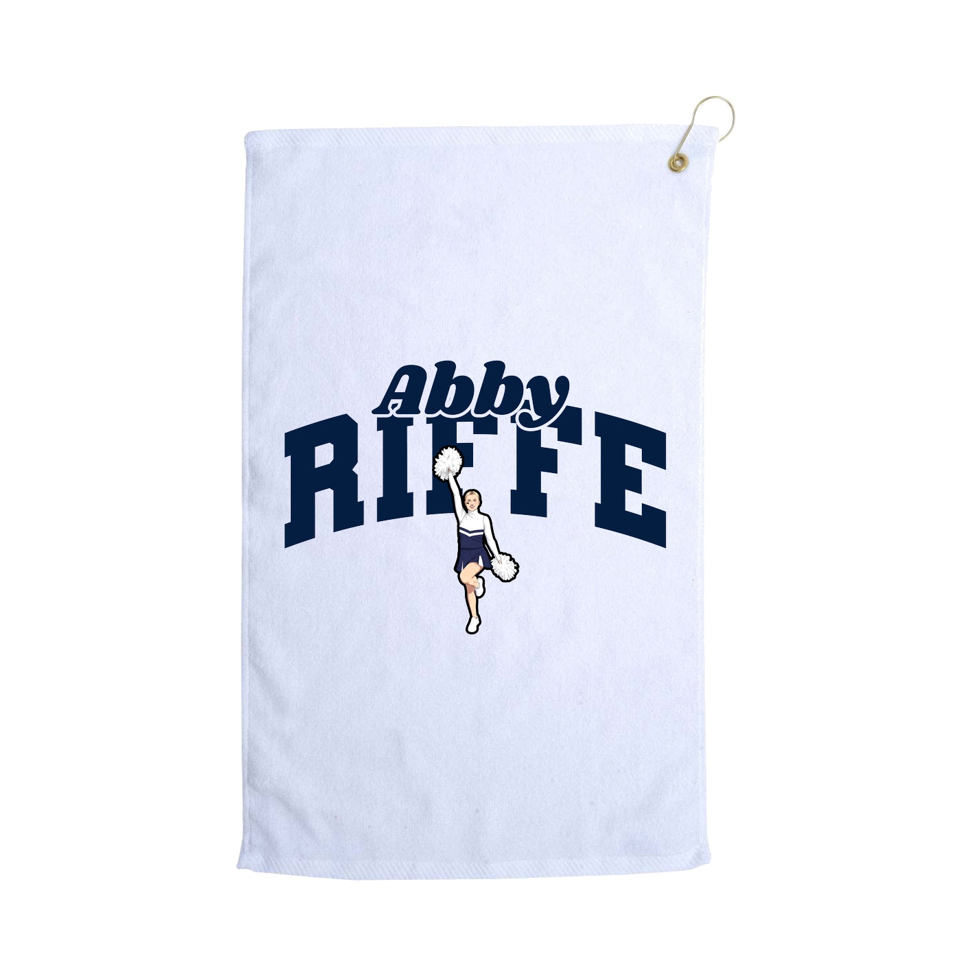 Golf Towel — Signature Arch in White