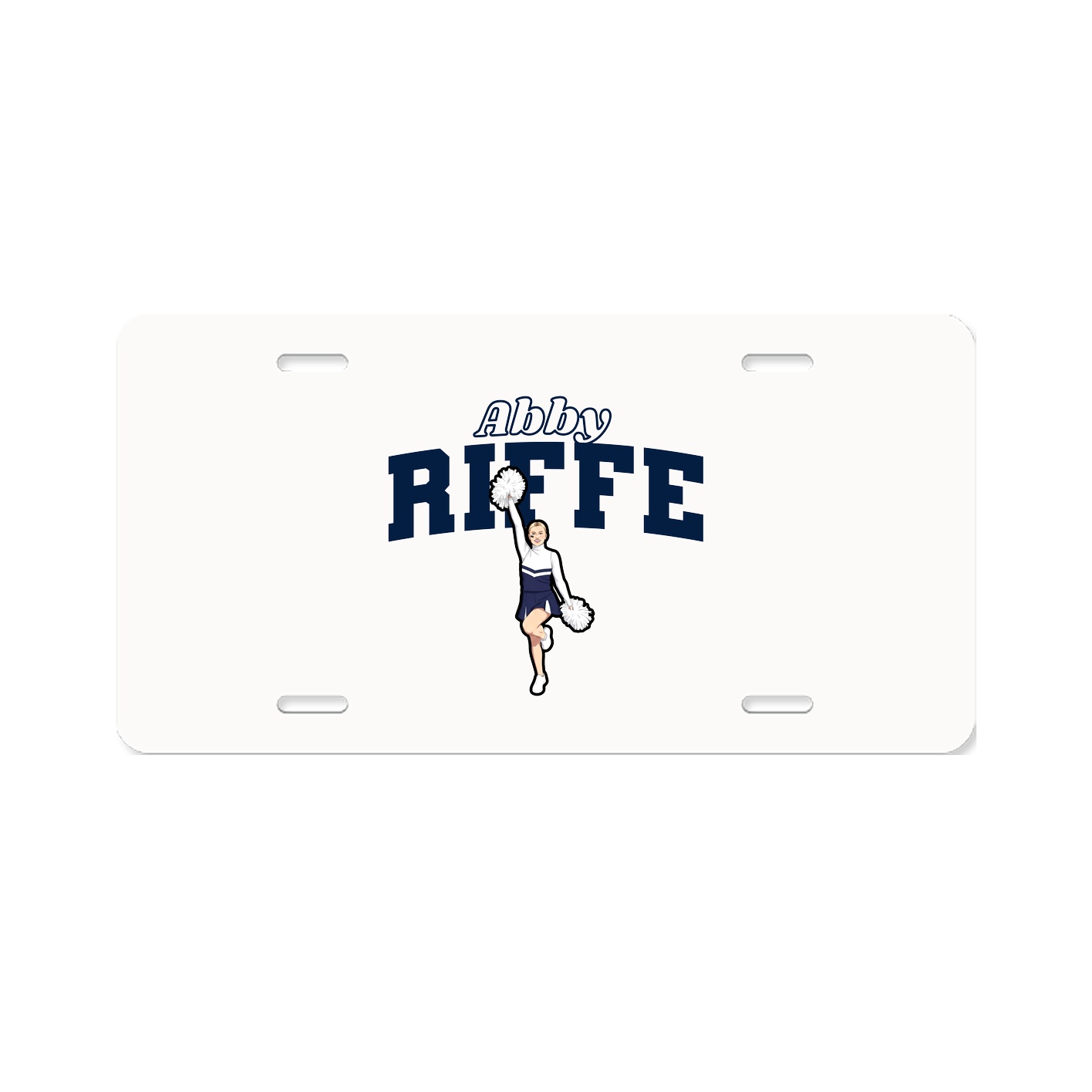 License Plate — Name Arch in Classic