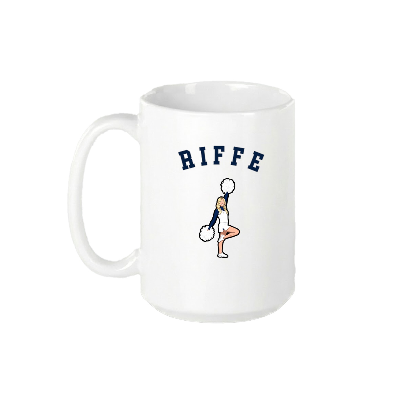 15oz Coffee Mug — Shirsey Arch in White