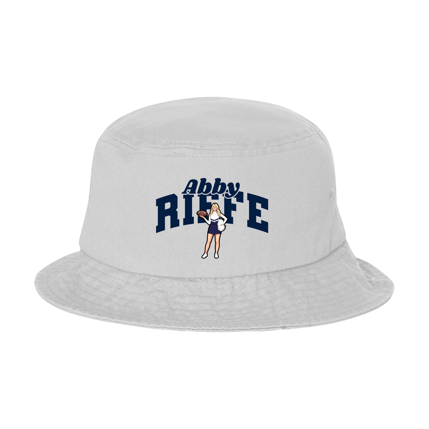 Bucket Cap — Signature Arch in White
