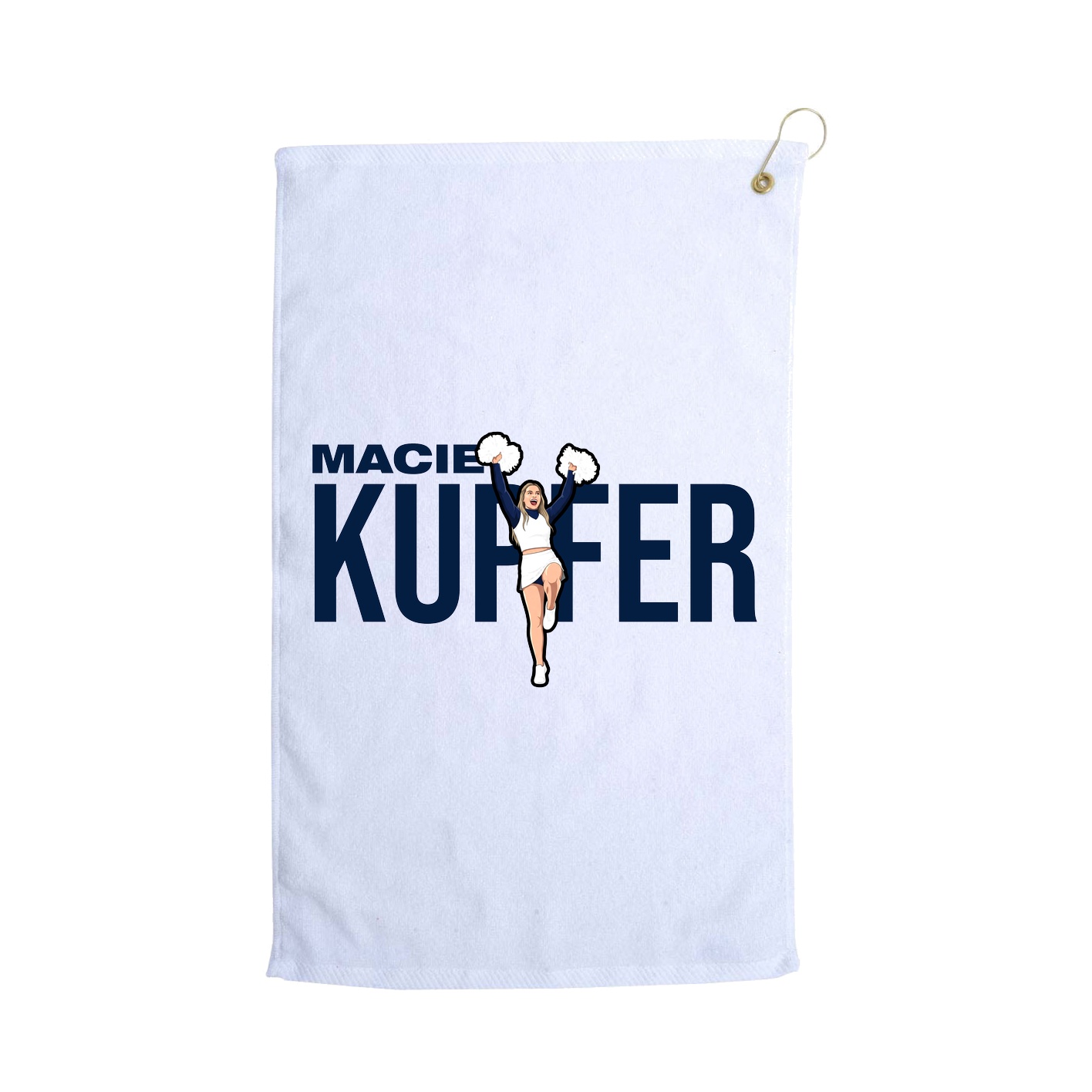 Golf Towel — Player Name in White