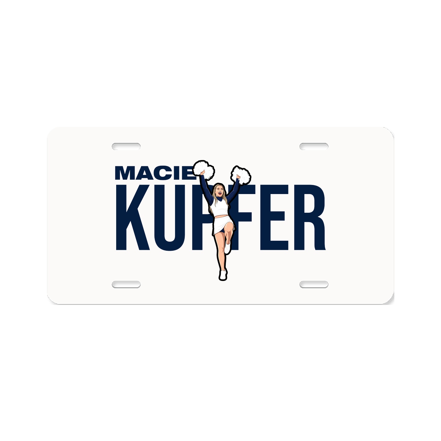 License Plate — Player Name in Classic