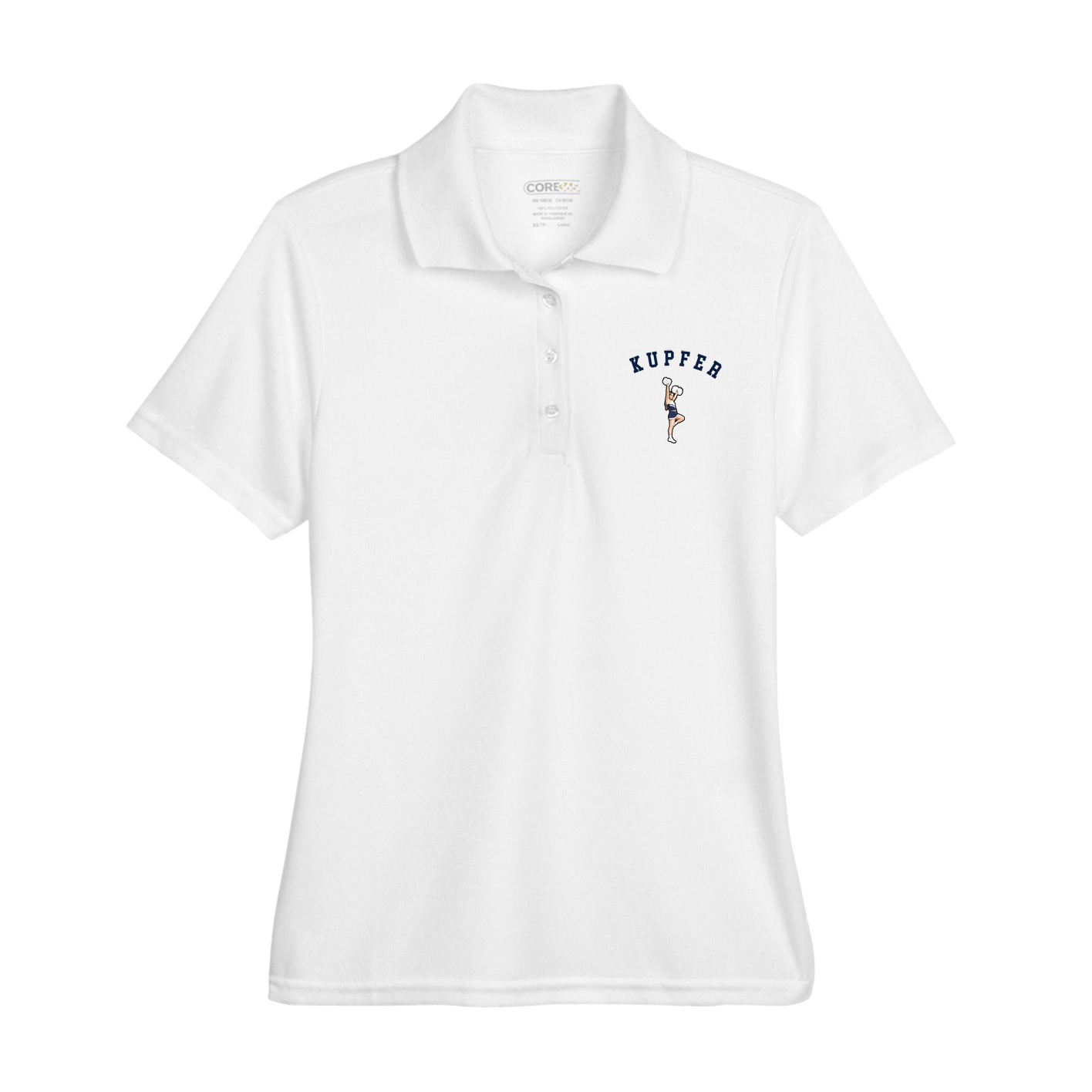 Womens Performance Polo — Shirsey Arch in White