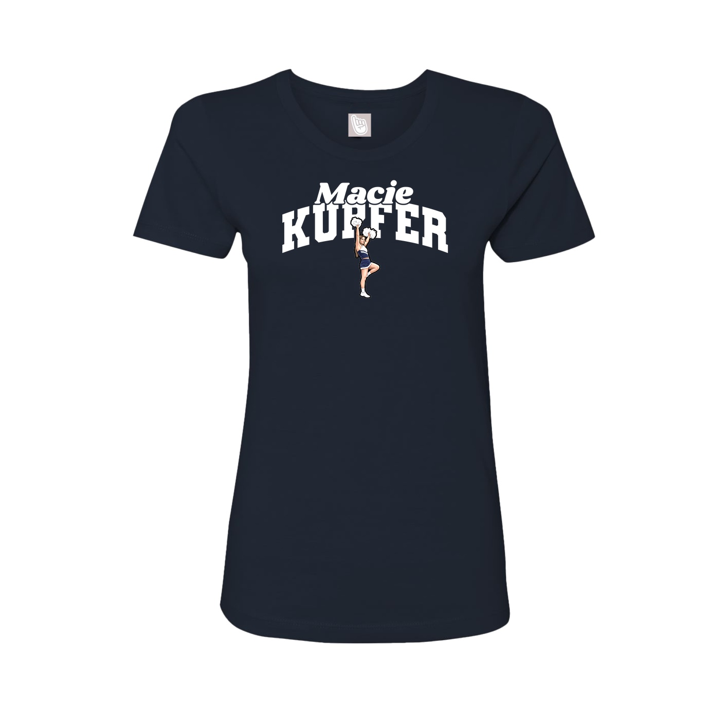 Womens Tee — Signature Arch in Navy