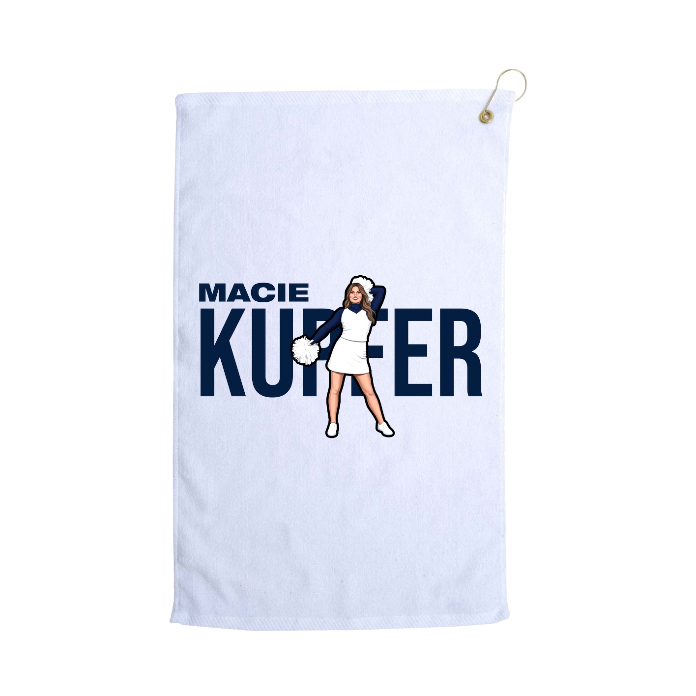 Golf Towel — Player Name in White