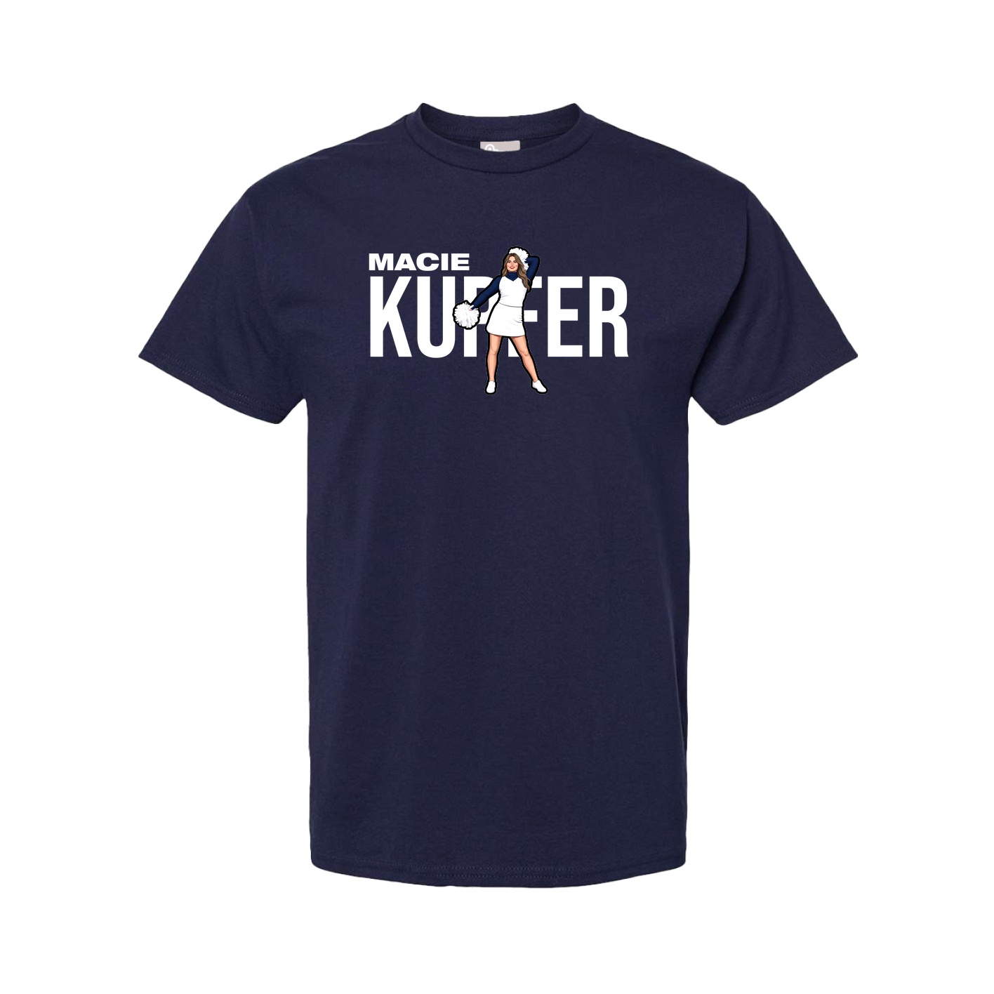 Youth Tee — Player Name in Navy