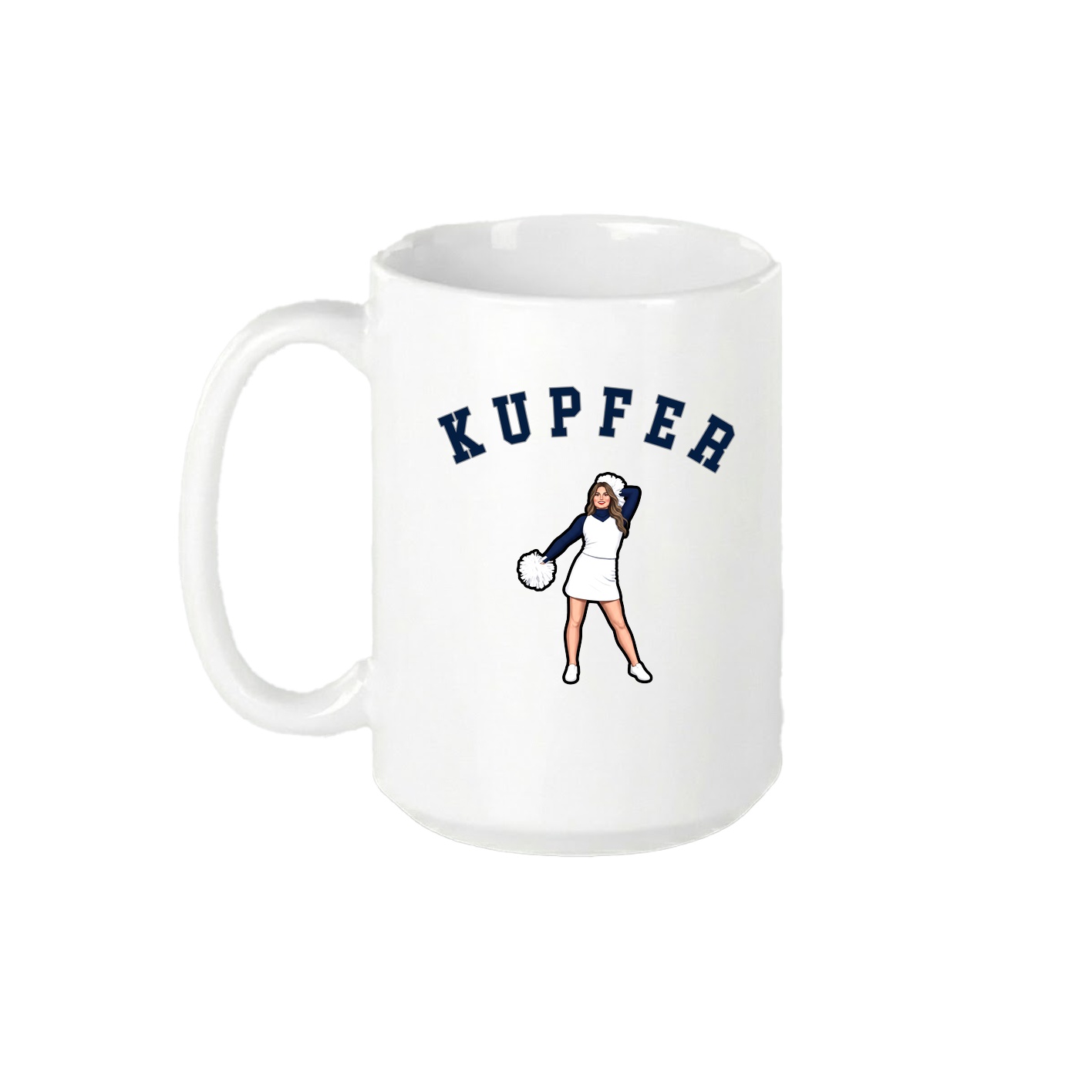 15oz Coffee Mug — Shirsey Arch in White