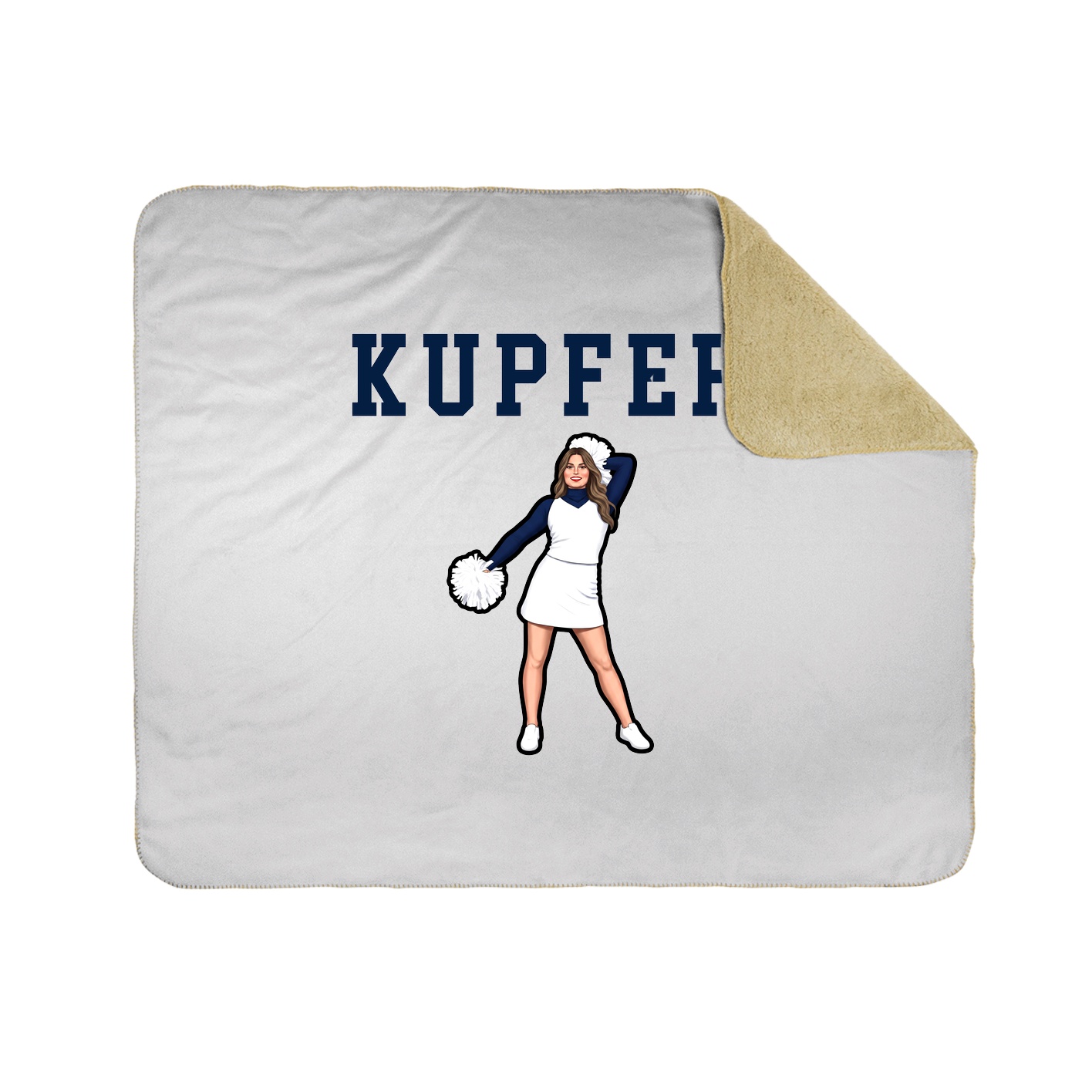 Throw Blanket — Shirsey in White