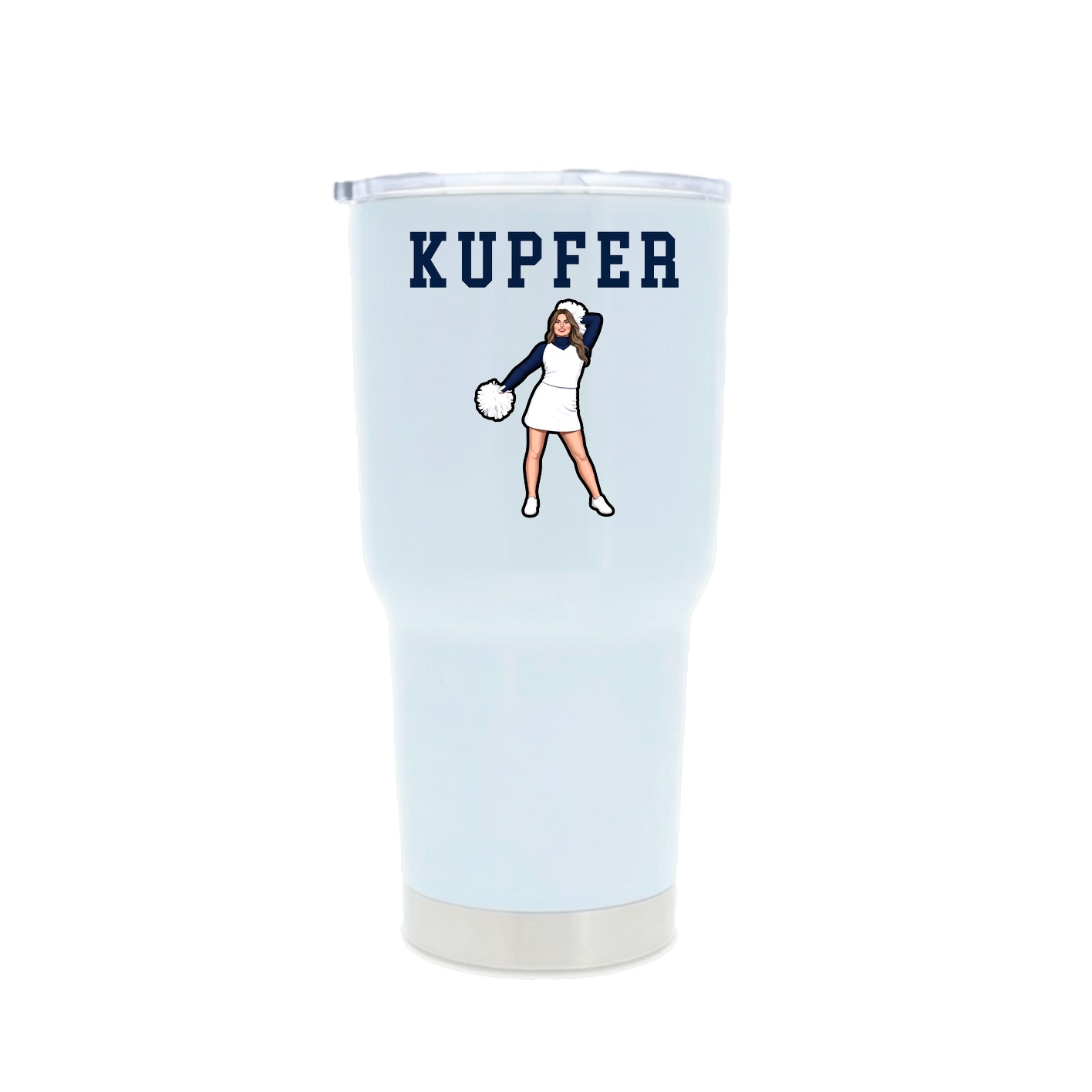 30oz Stainless Steel Tumbler — Shirsey in White