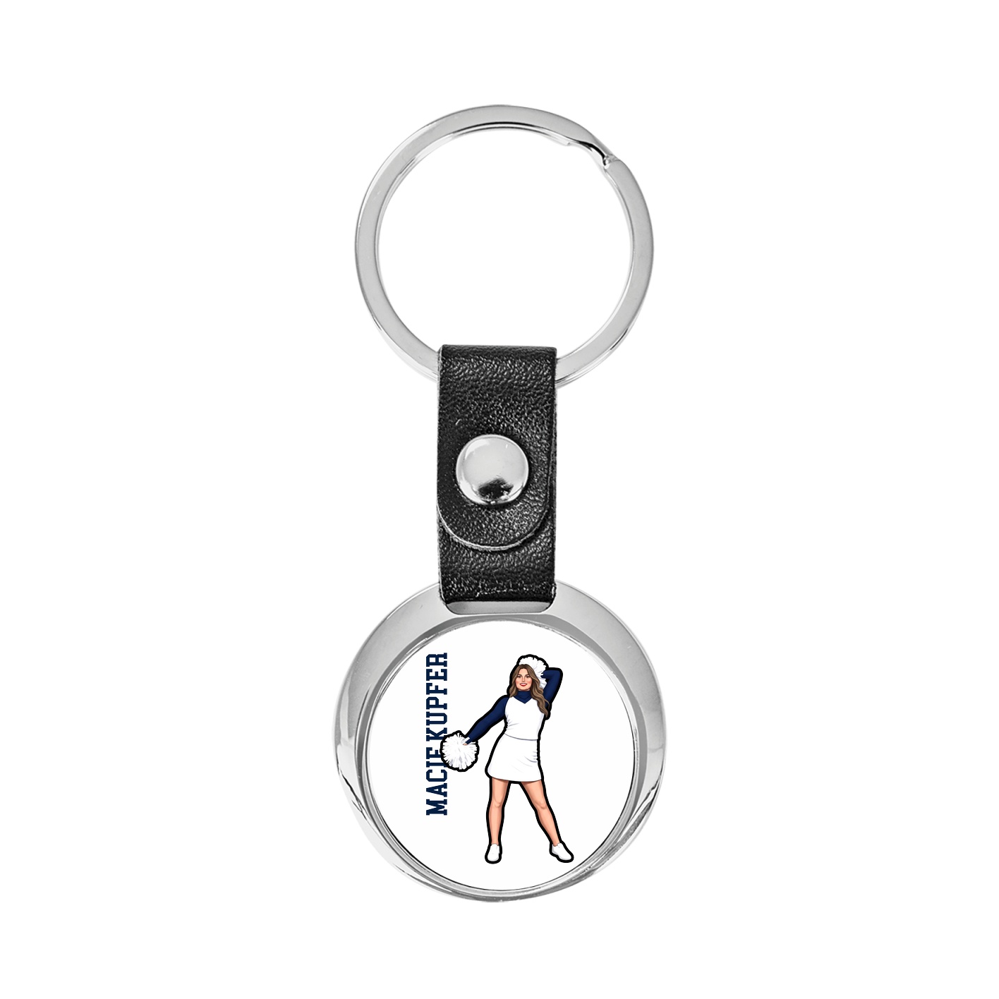 Key Chain — Name Vertical in Classic