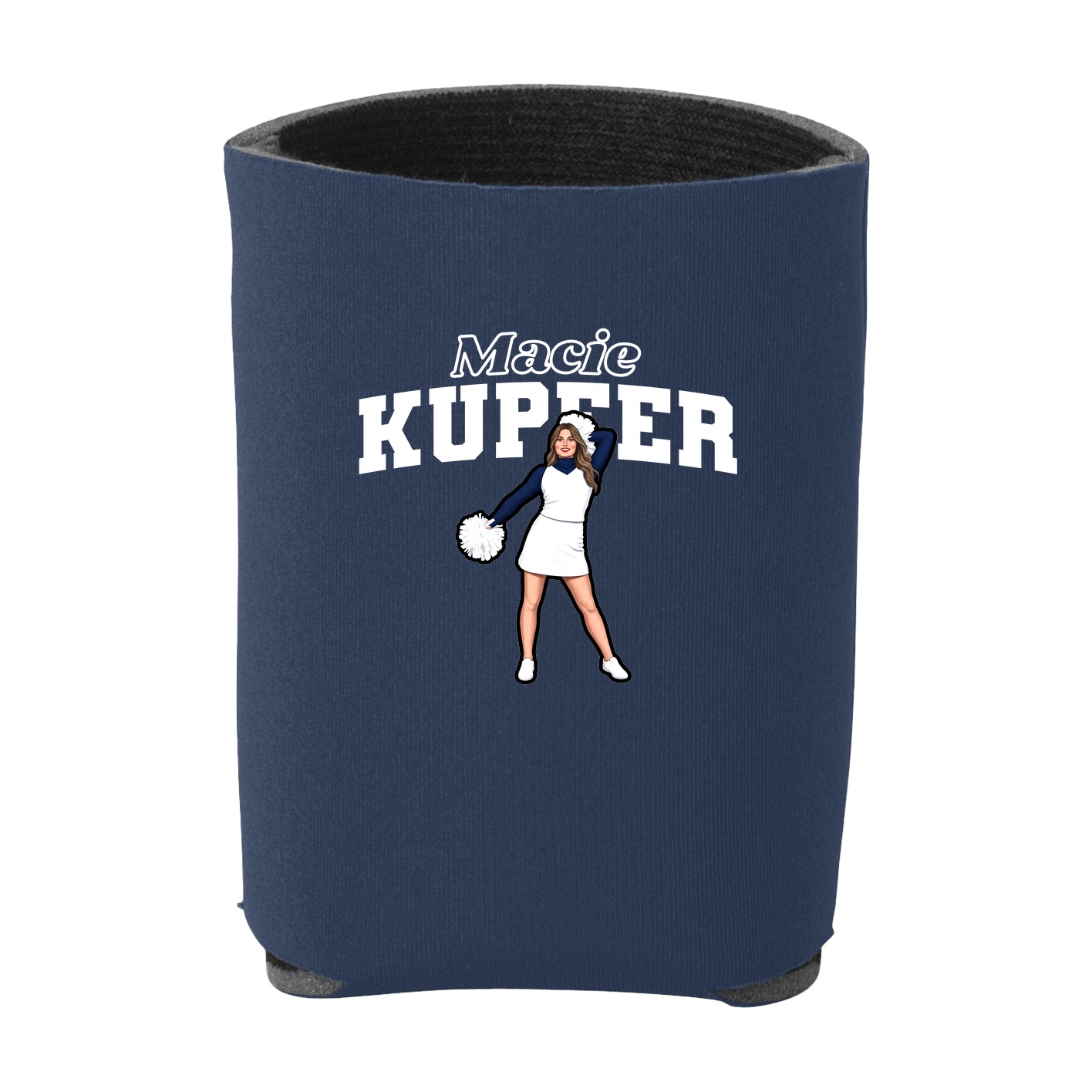 Can Holder — Name Arch in Navy