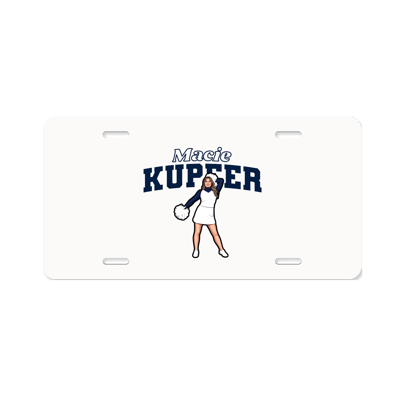 License Plate — Name Arch in Classic