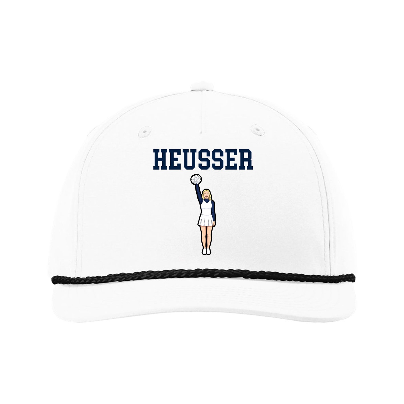 Five-Panel Classic Rope Cap — Shirsey in White