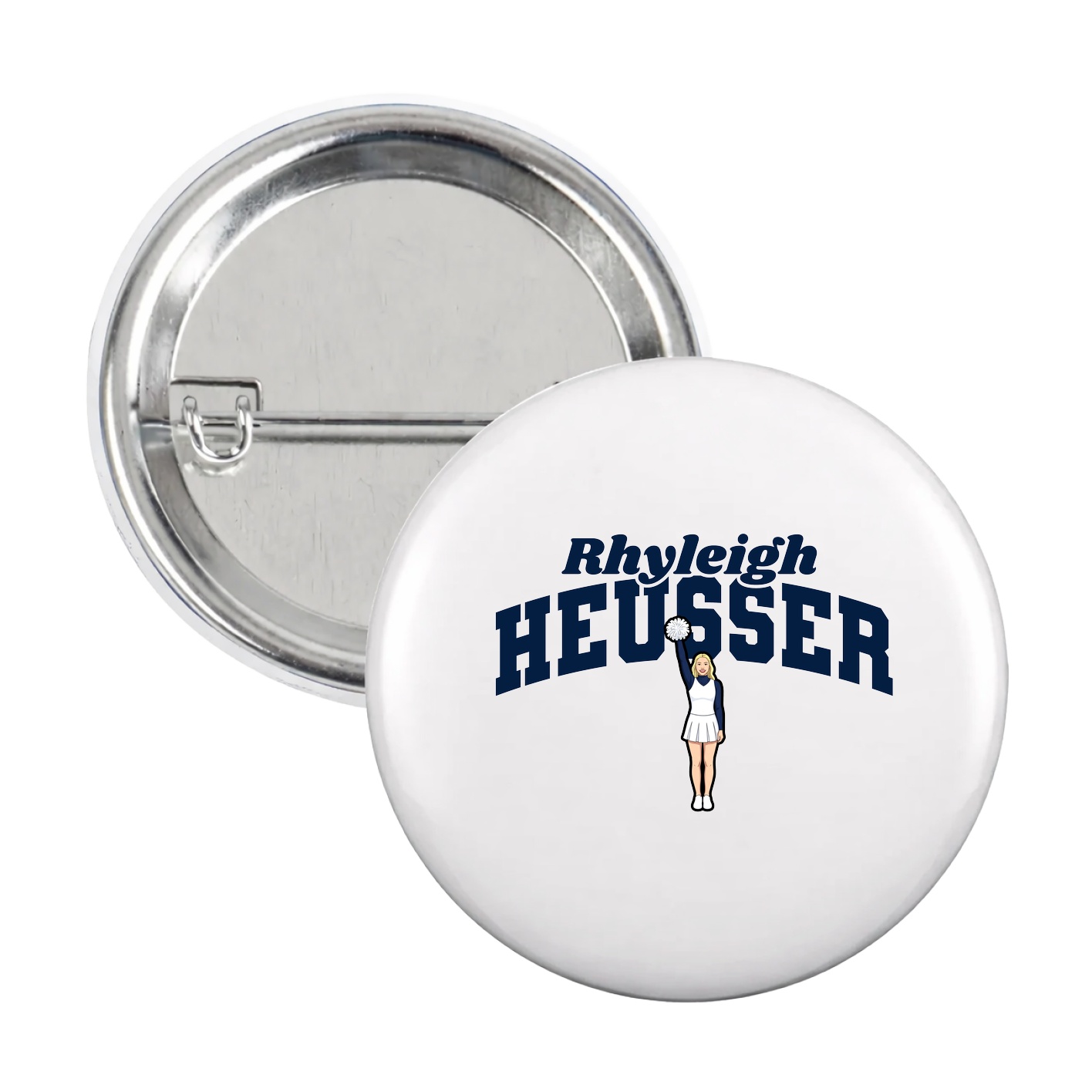 Game Day Button — Signature Arch in White