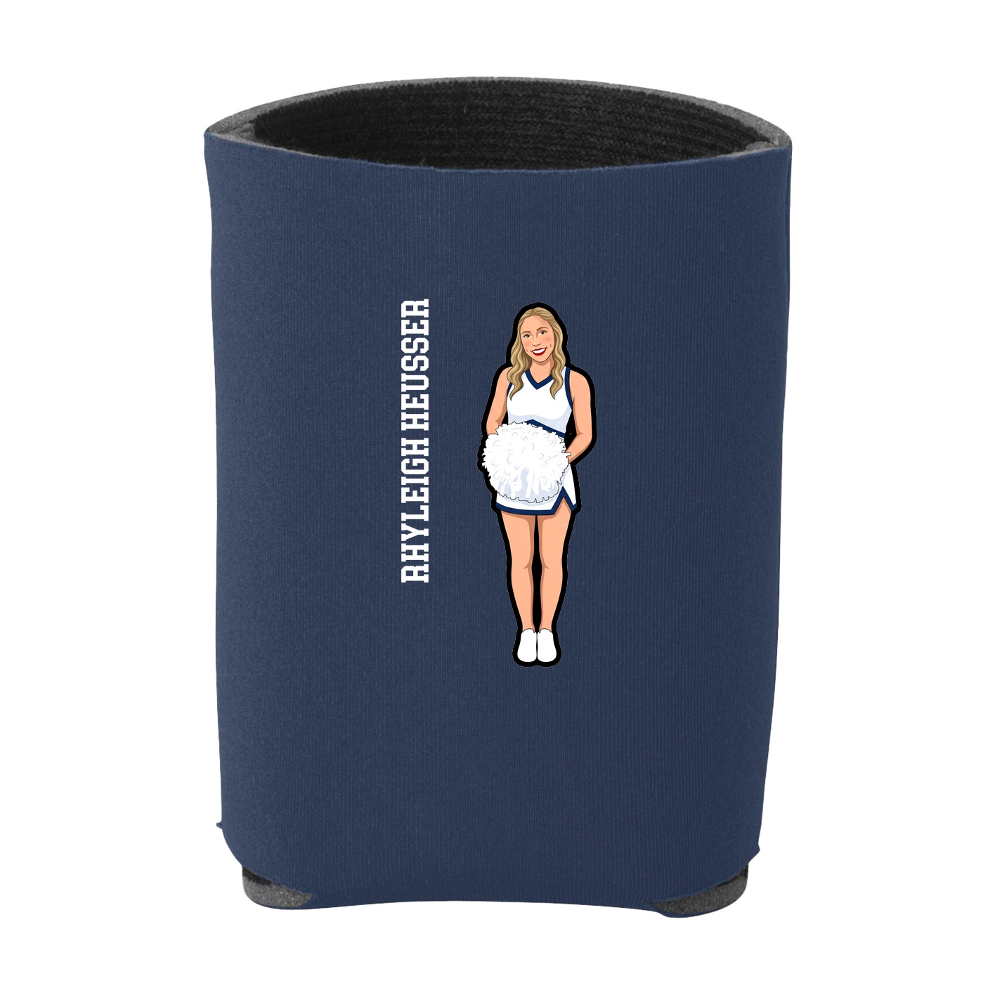 Can Holder — Name Vertical in Navy