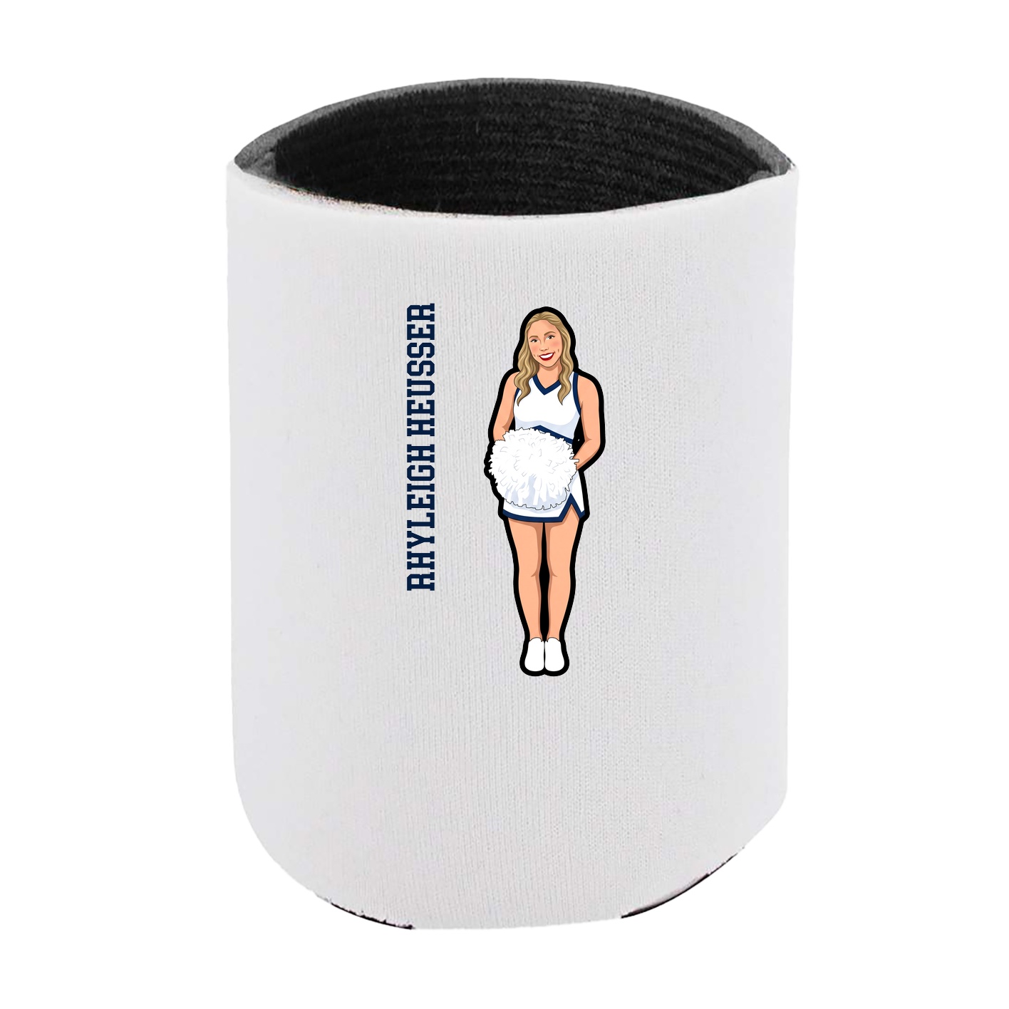 Can Holder — Name Vertical in White
