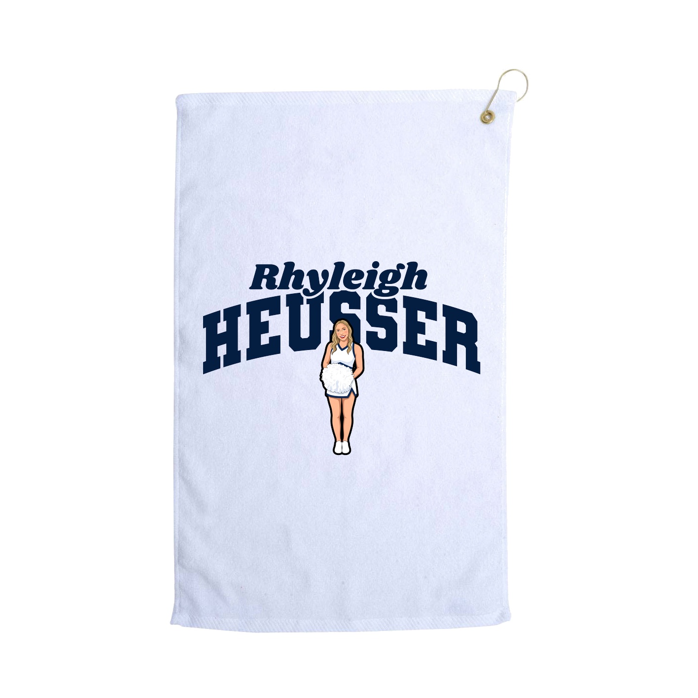 Golf Towel — Signature Arch in White