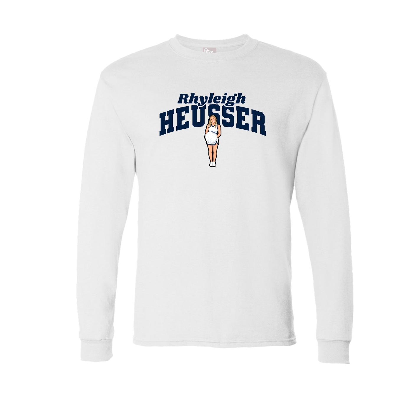 Long Sleeve Tee — Signature Arch in White