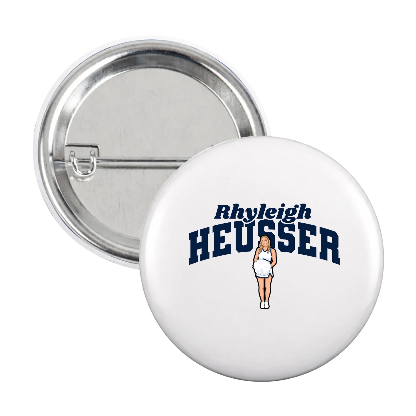 Game Day Button — Signature Arch in White