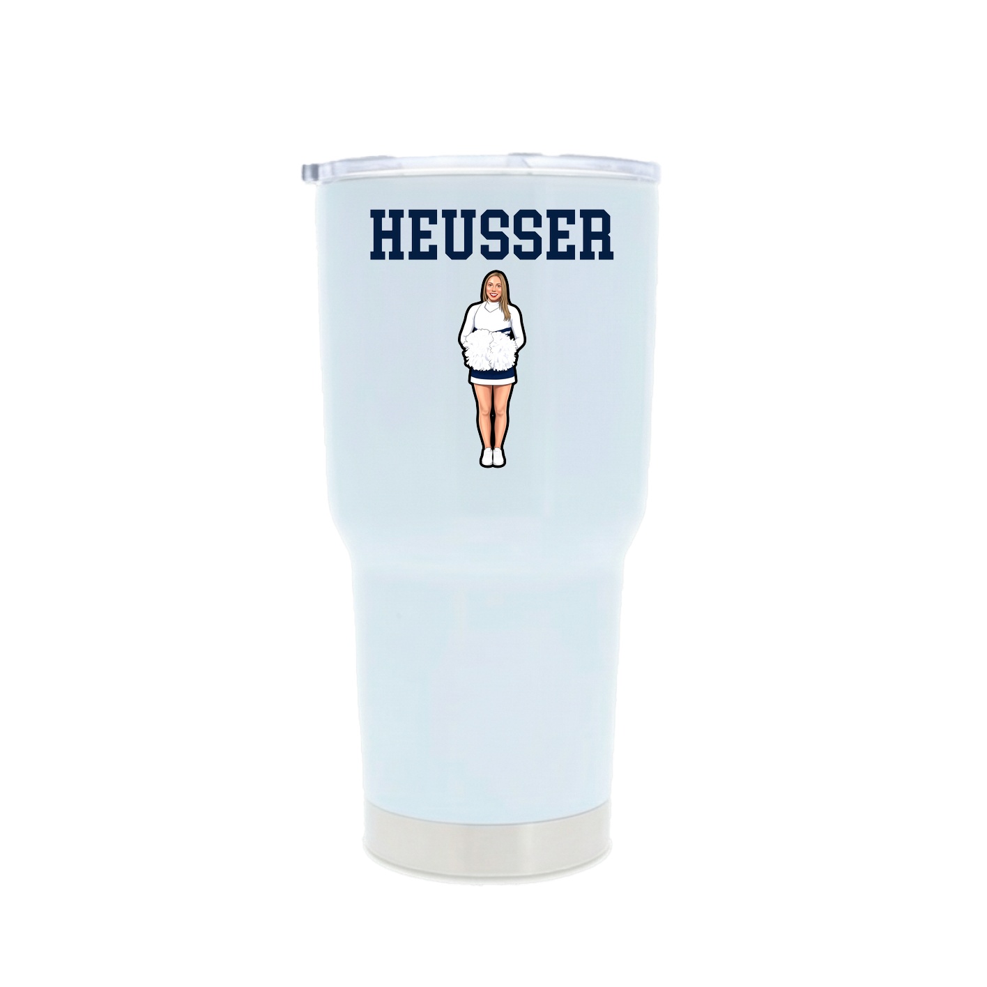 30oz Stainless Steel Tumbler — Shirsey in White