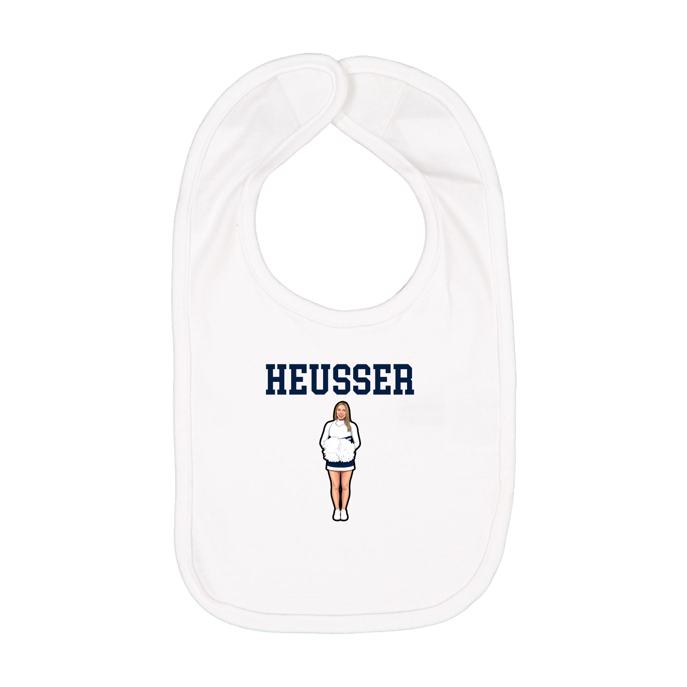 Infant Bib — Shirsey in White