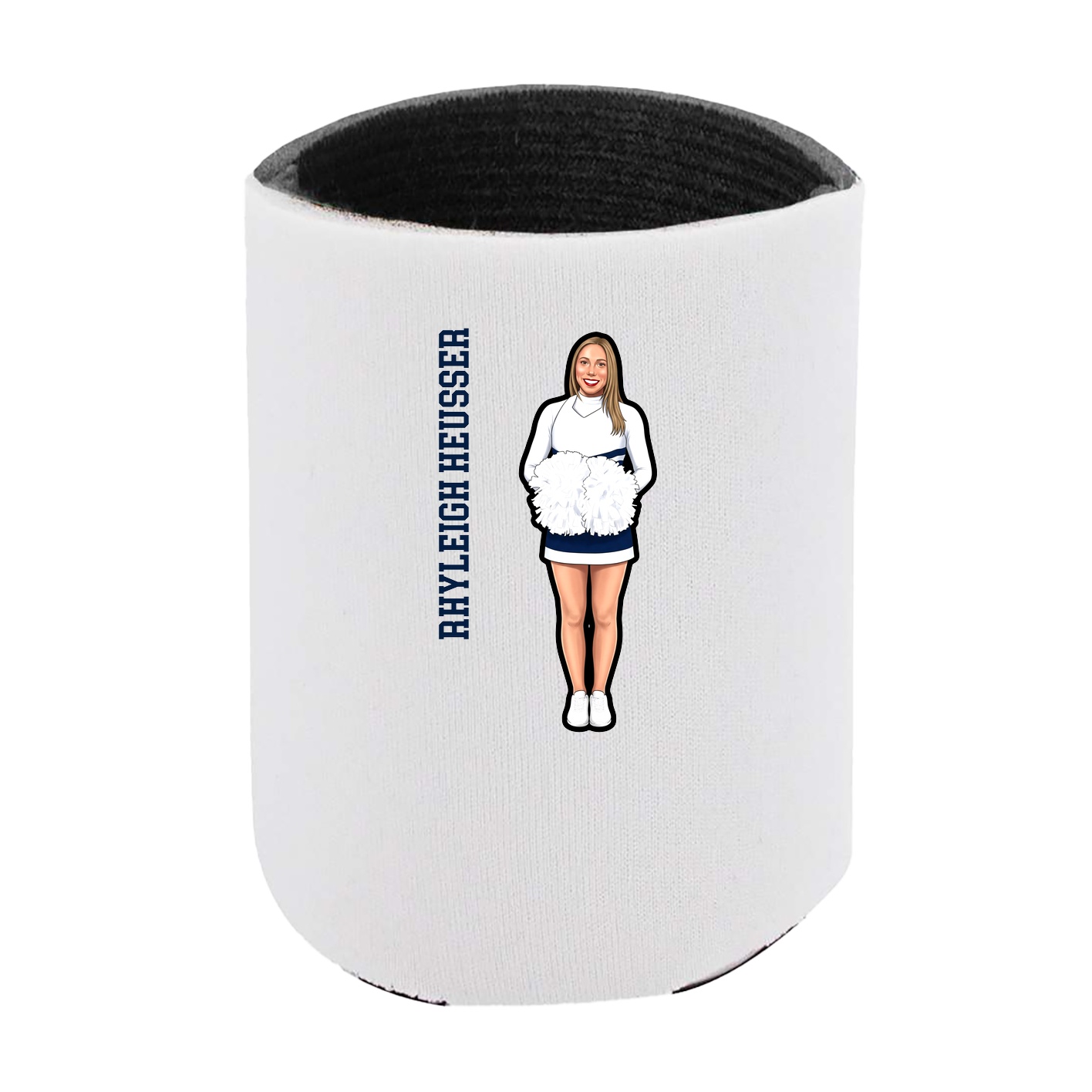 Can Holder — Name Vertical in White