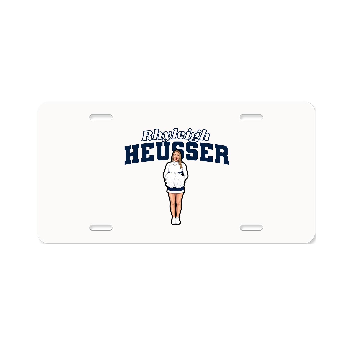 License Plate — Name Arch in Classic