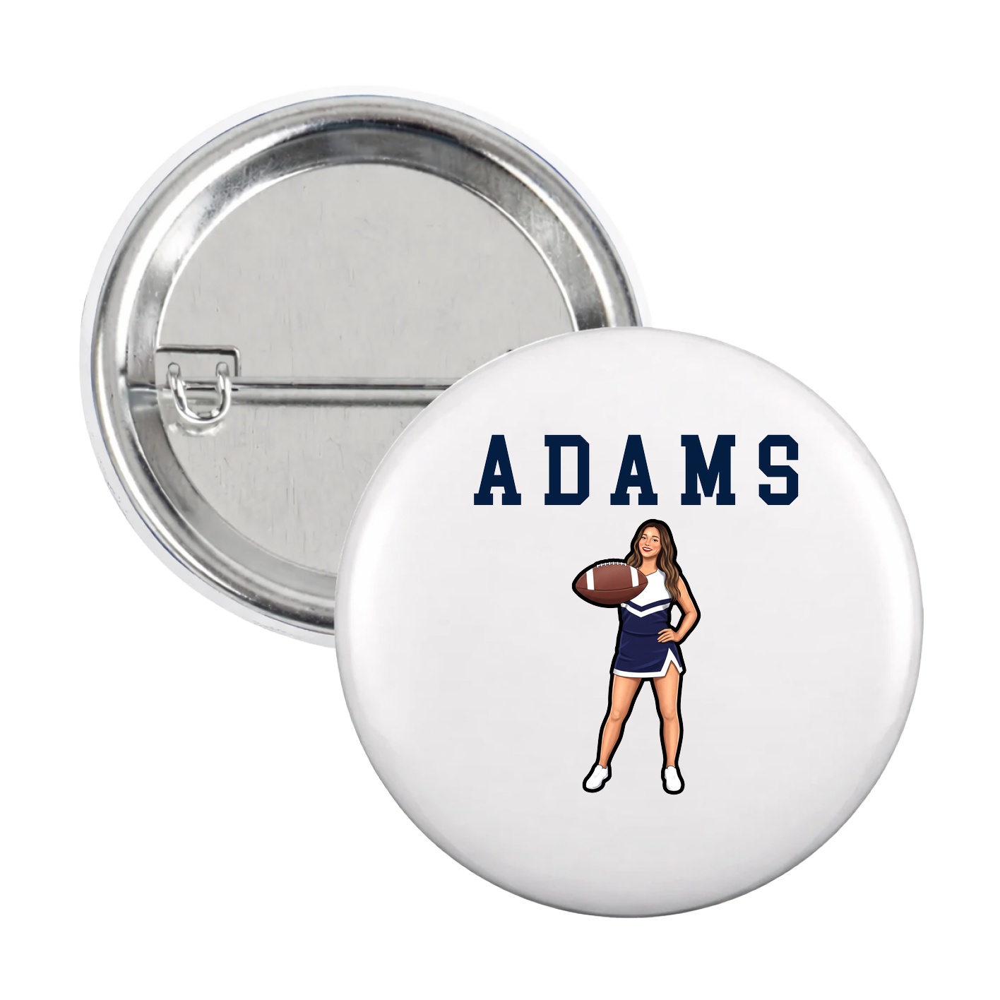 Game Day Button — Shirsey in White