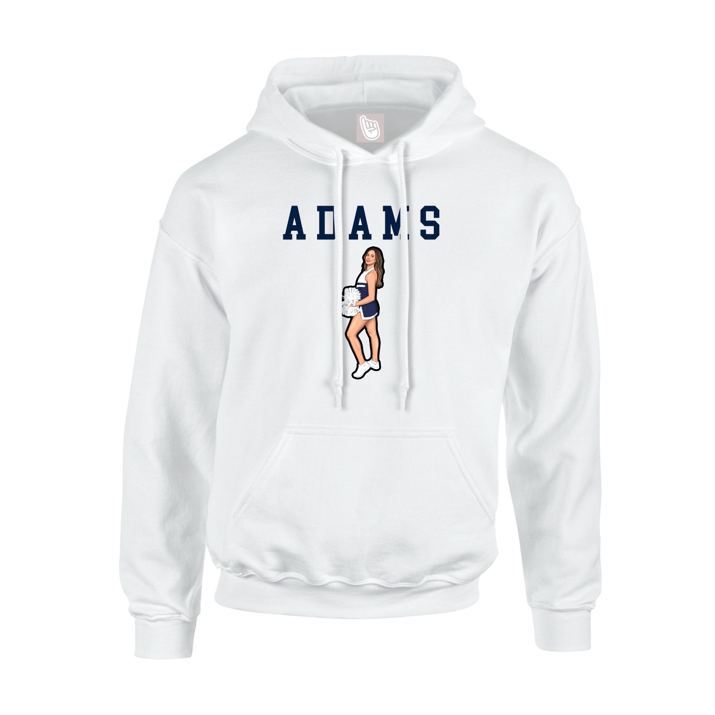 Hoodie — Shirsey in White