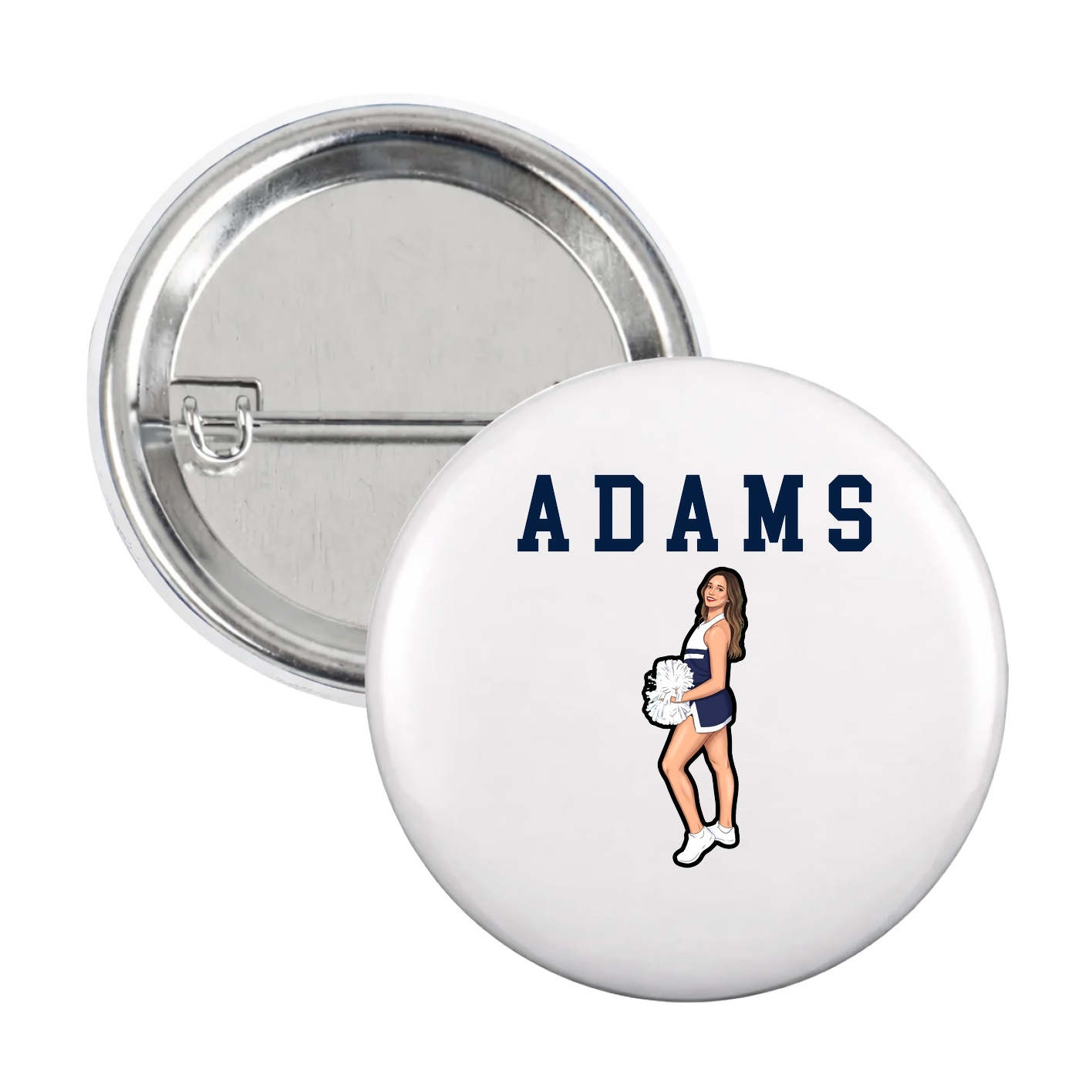 Game Day Button — Shirsey in White