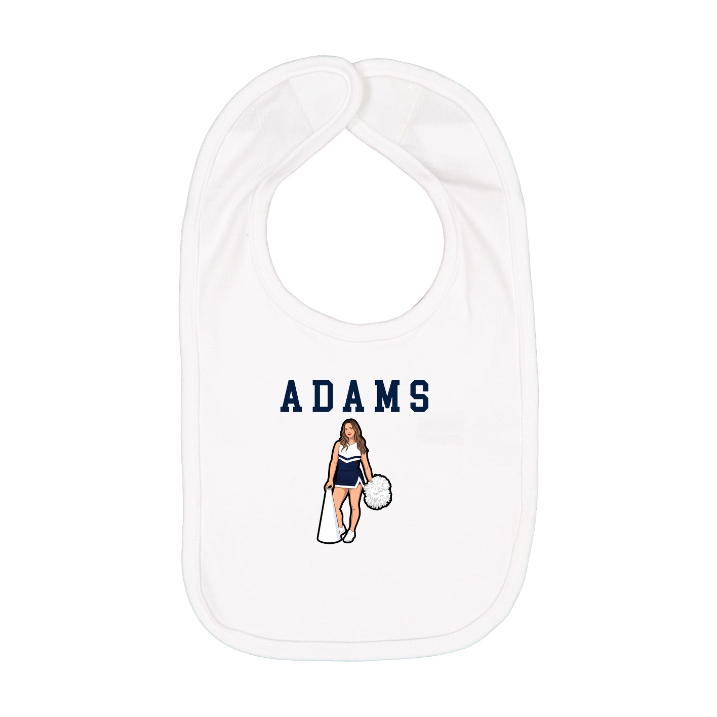 Infant Bib — Shirsey in White
