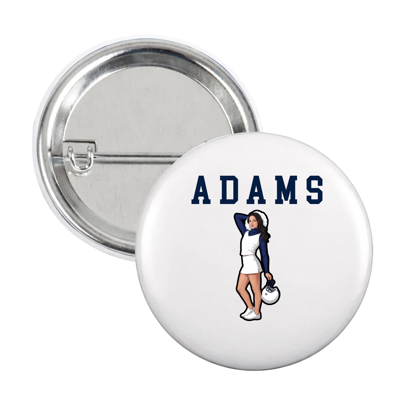 Game Day Button — Shirsey in White
