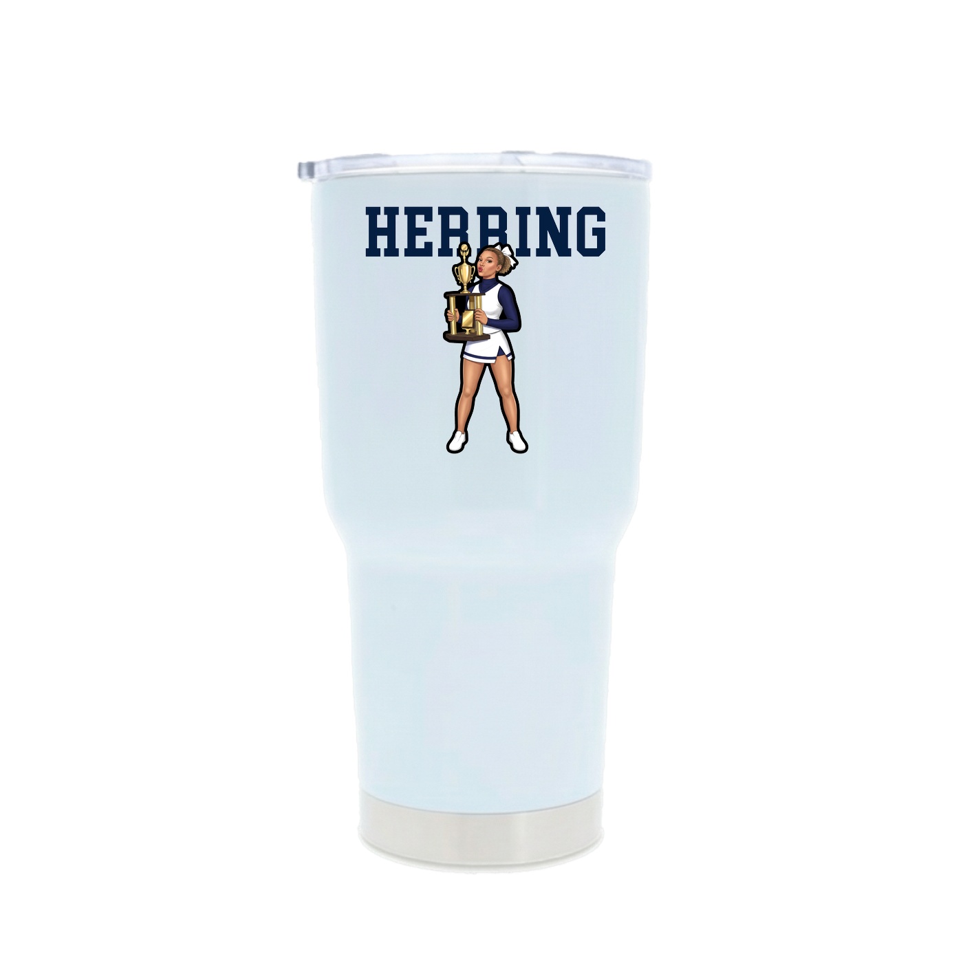 30oz Stainless Steel Tumbler — Shirsey in White