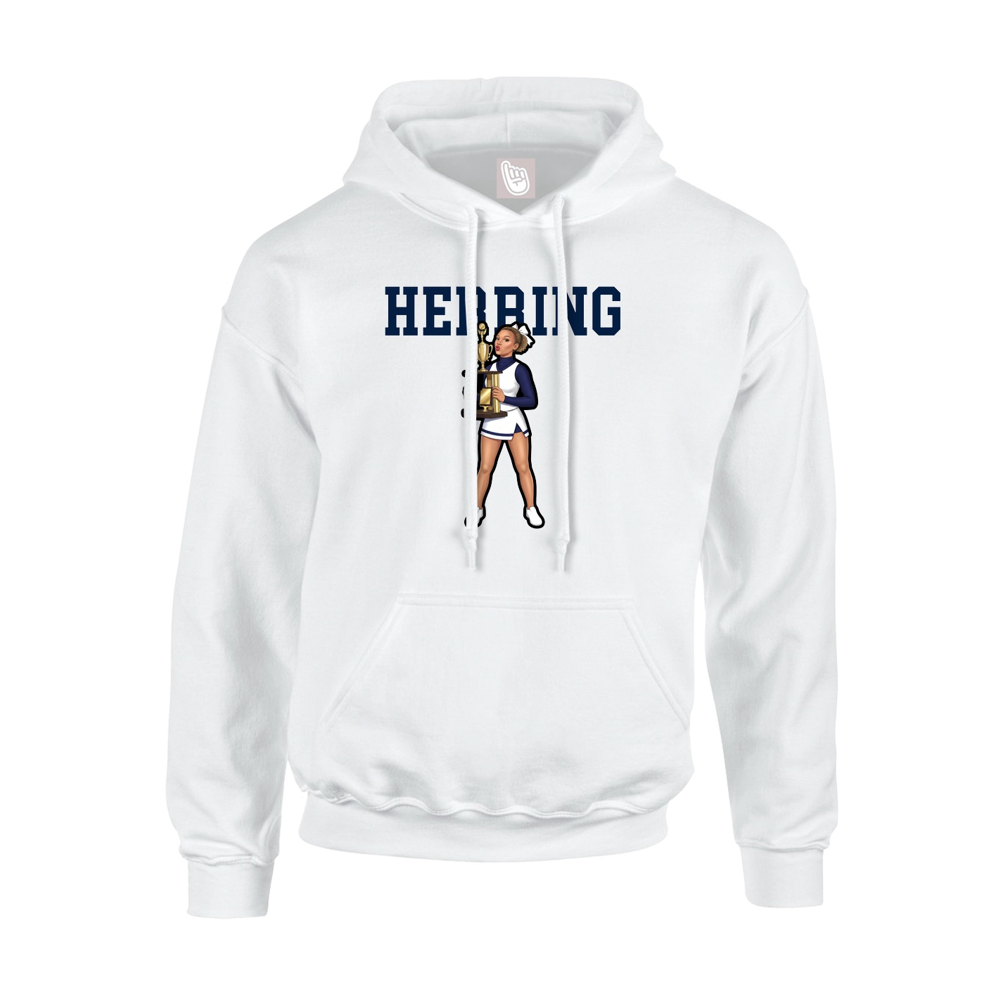 Hoodie — Shirsey in White