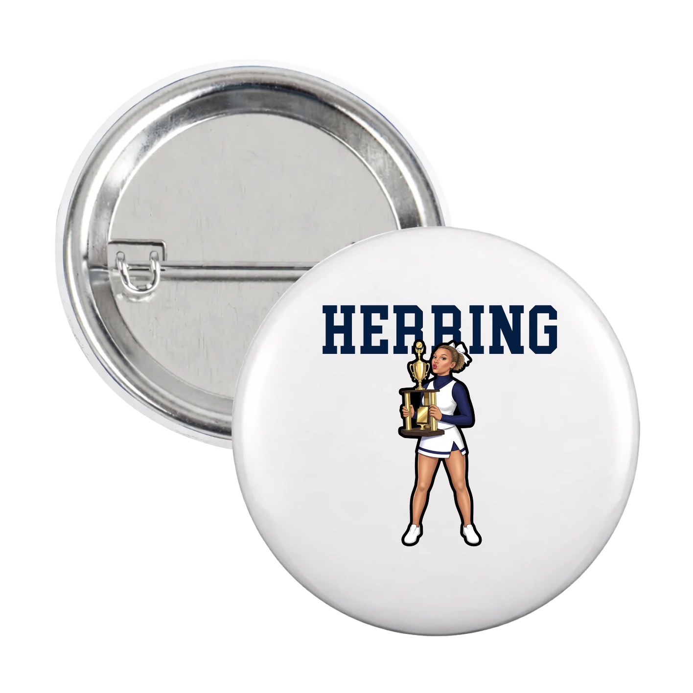 Game Day Button — Shirsey in White