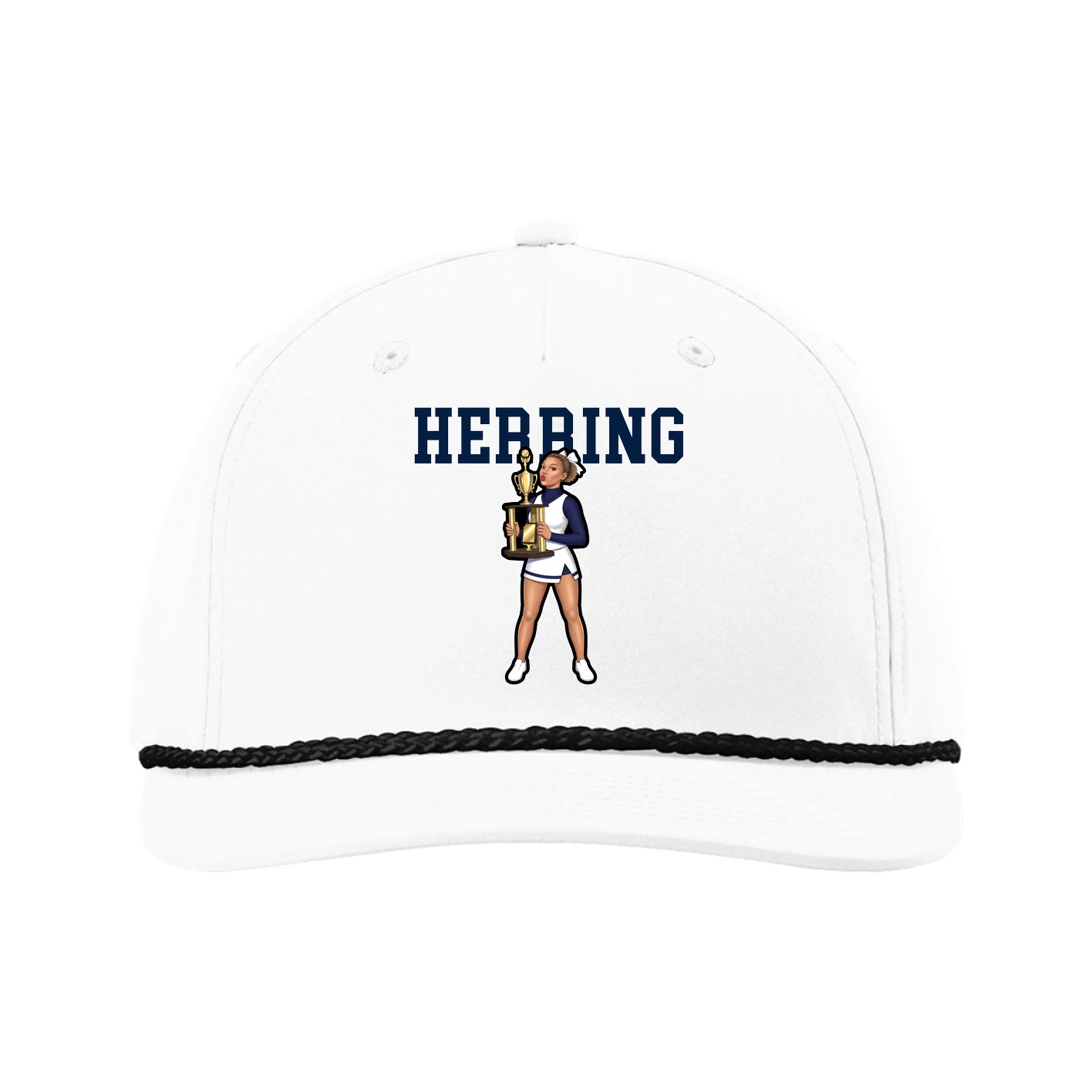 Five-Panel Classic Rope Cap — Shirsey in White