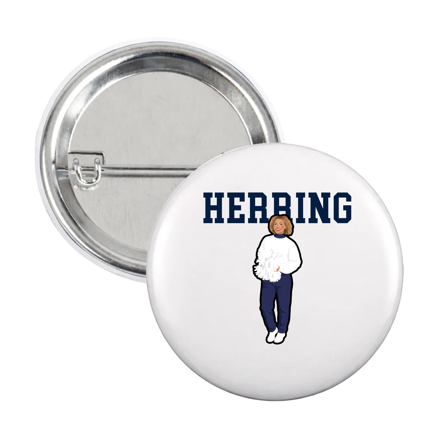 Game Day Button — Shirsey in White