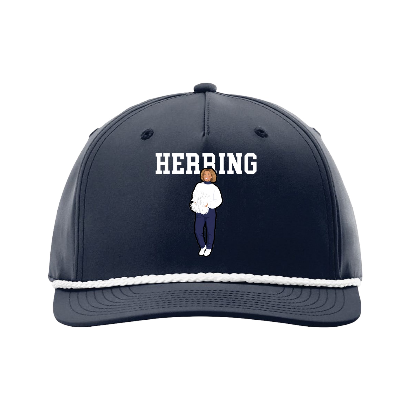Five-Panel Classic Rope Cap — Shirsey in Navy