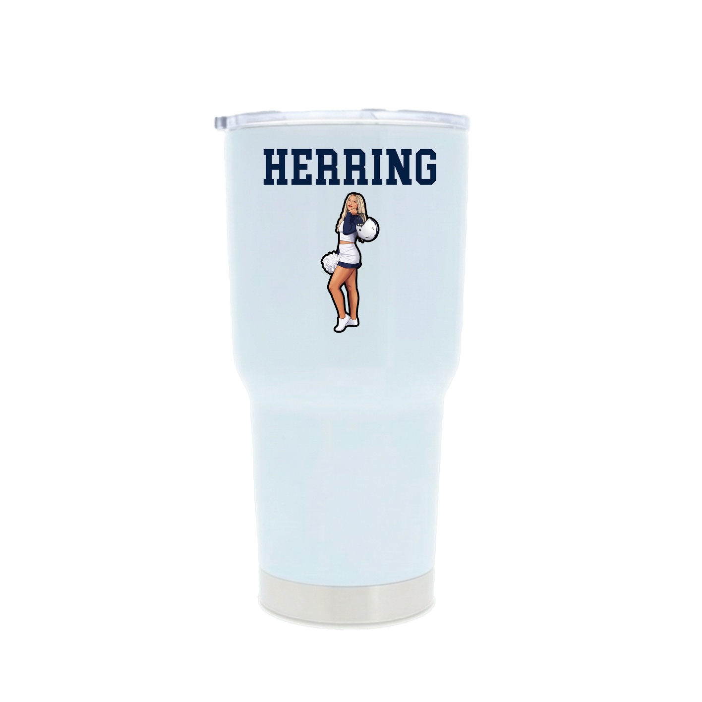 30oz Stainless Steel Tumbler — Shirsey in White
